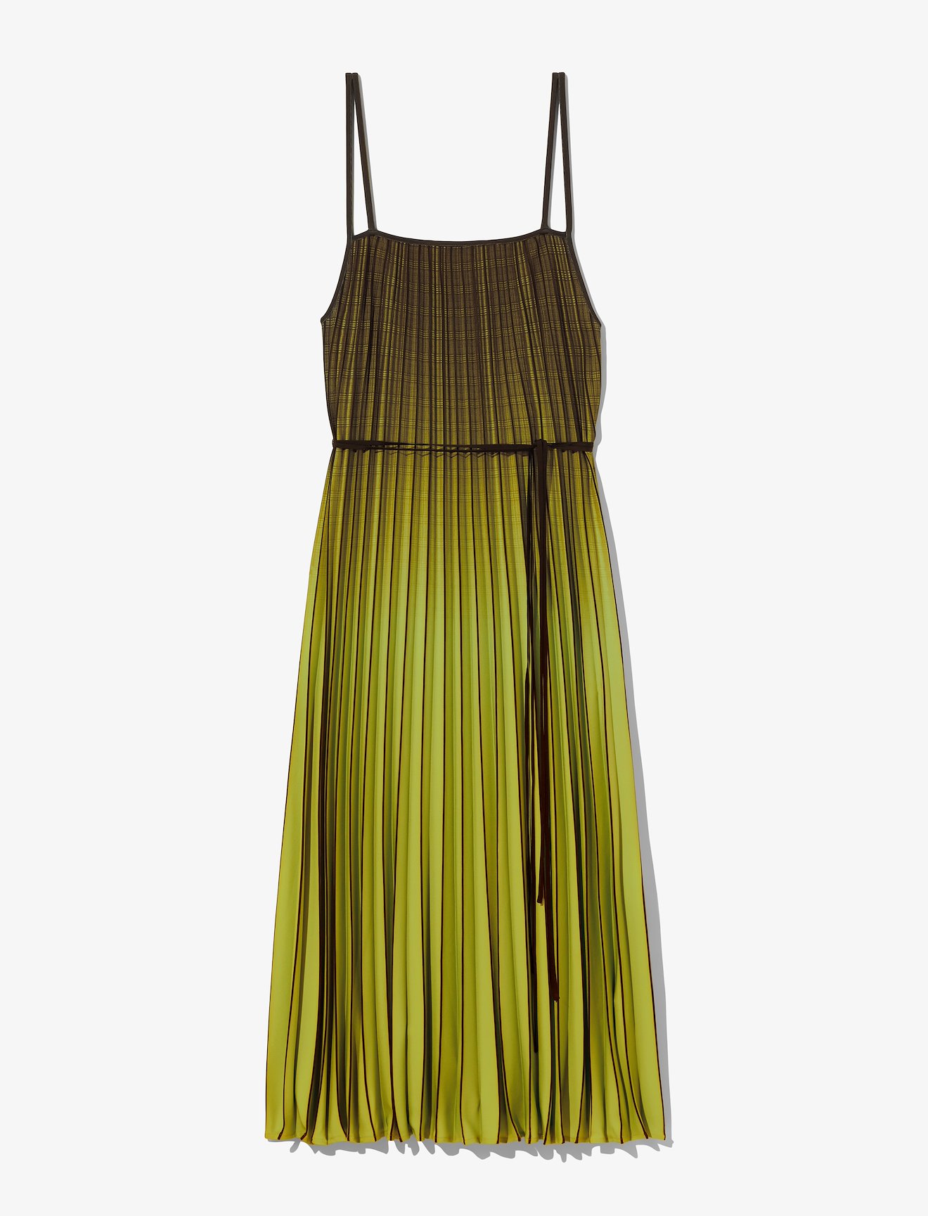 Ombré Plaid Pleated Dress #4