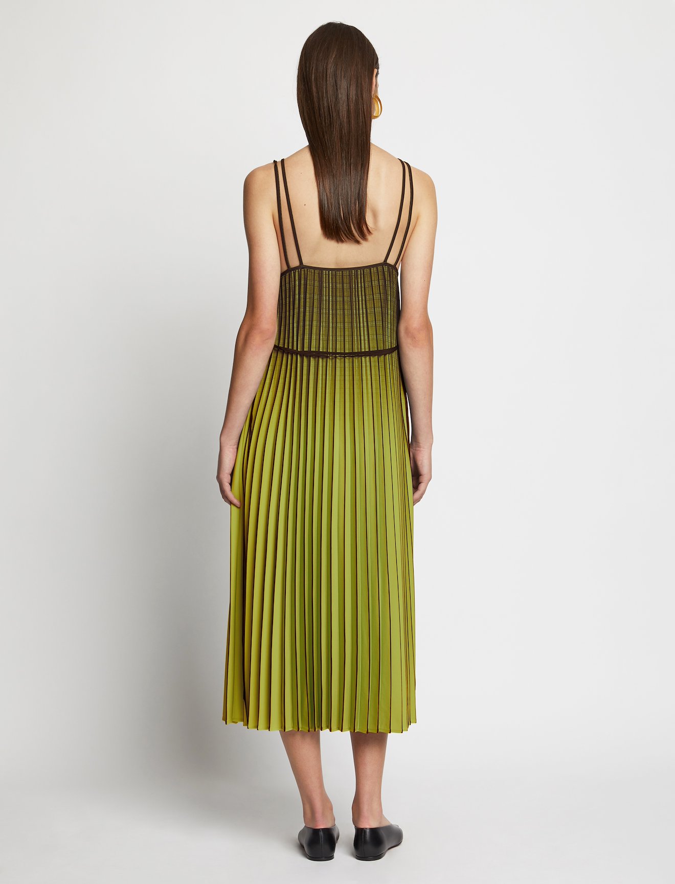 Ombré Plaid Pleated Dress #2