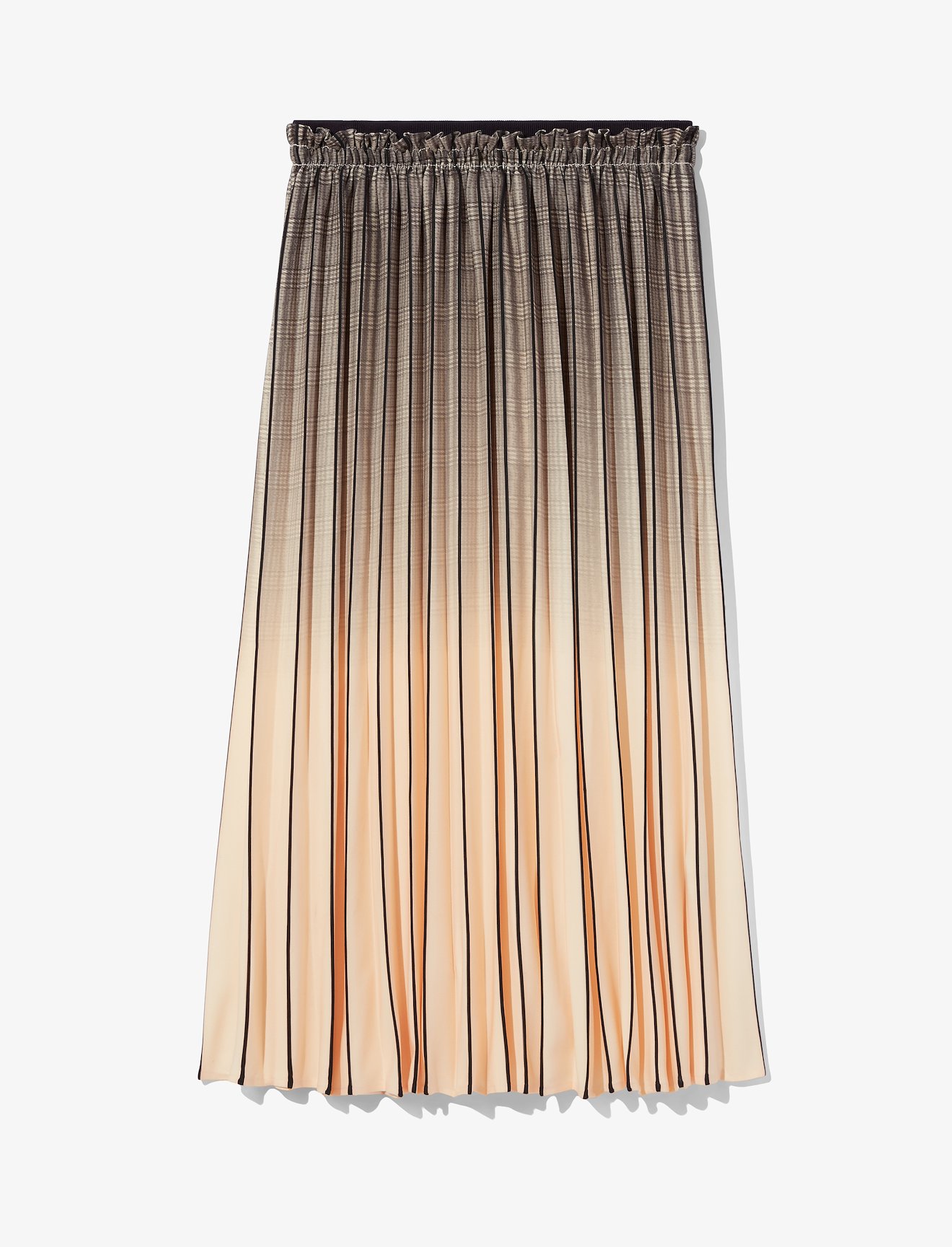 Ombré Plaid Pleated Skirt #4