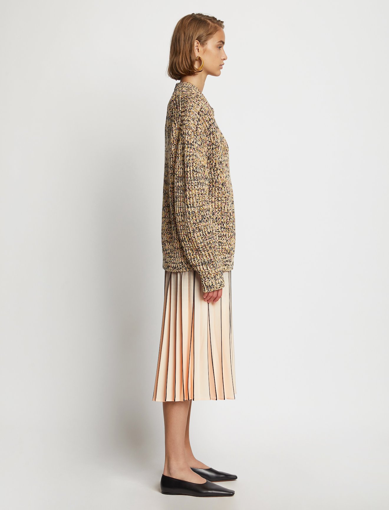 Ombré Plaid Pleated Skirt #1