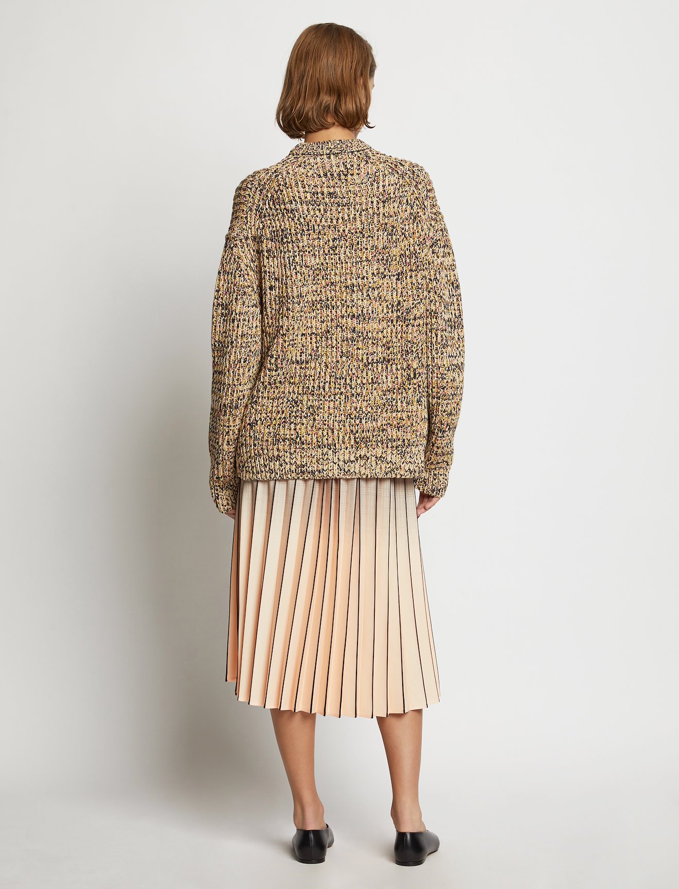 Ombré Plaid Pleated Skirt #2