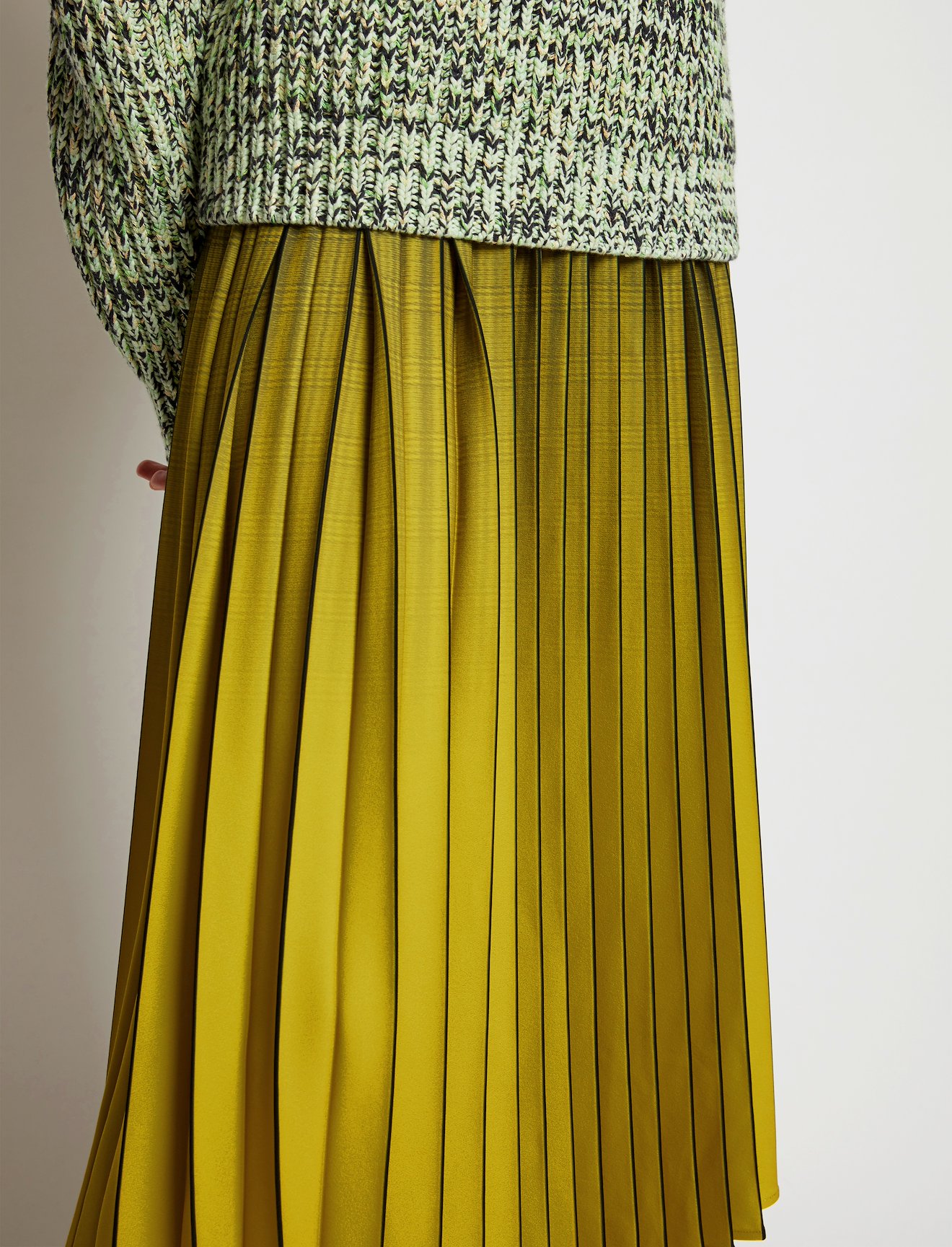 Ombré Plaid Pleated Skirt #3