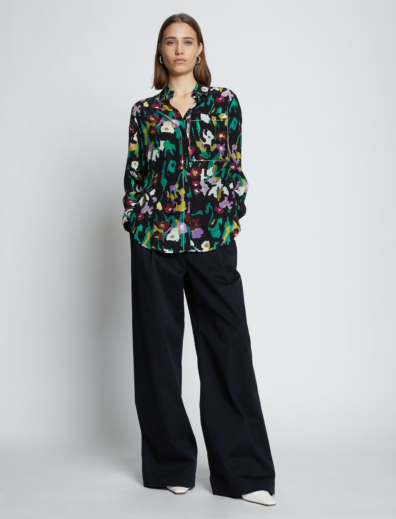 Painted Floral Shirt #1