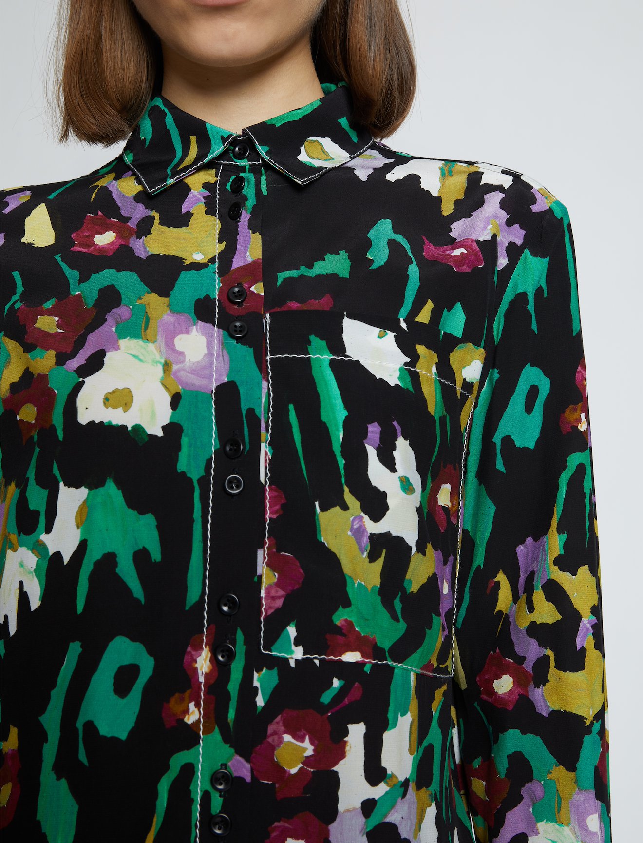 Painted Floral Shirt #4
