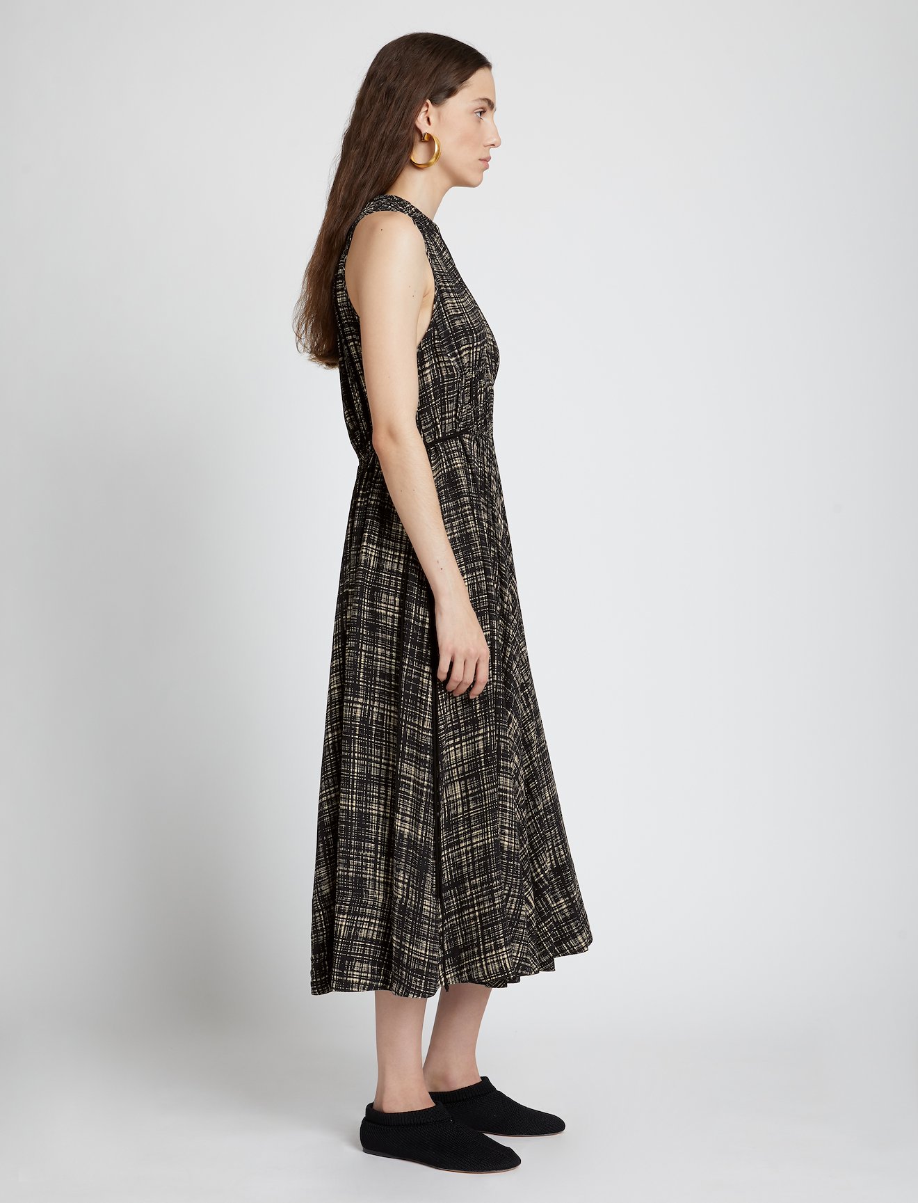 Painted Plaid Gathered Dress #1