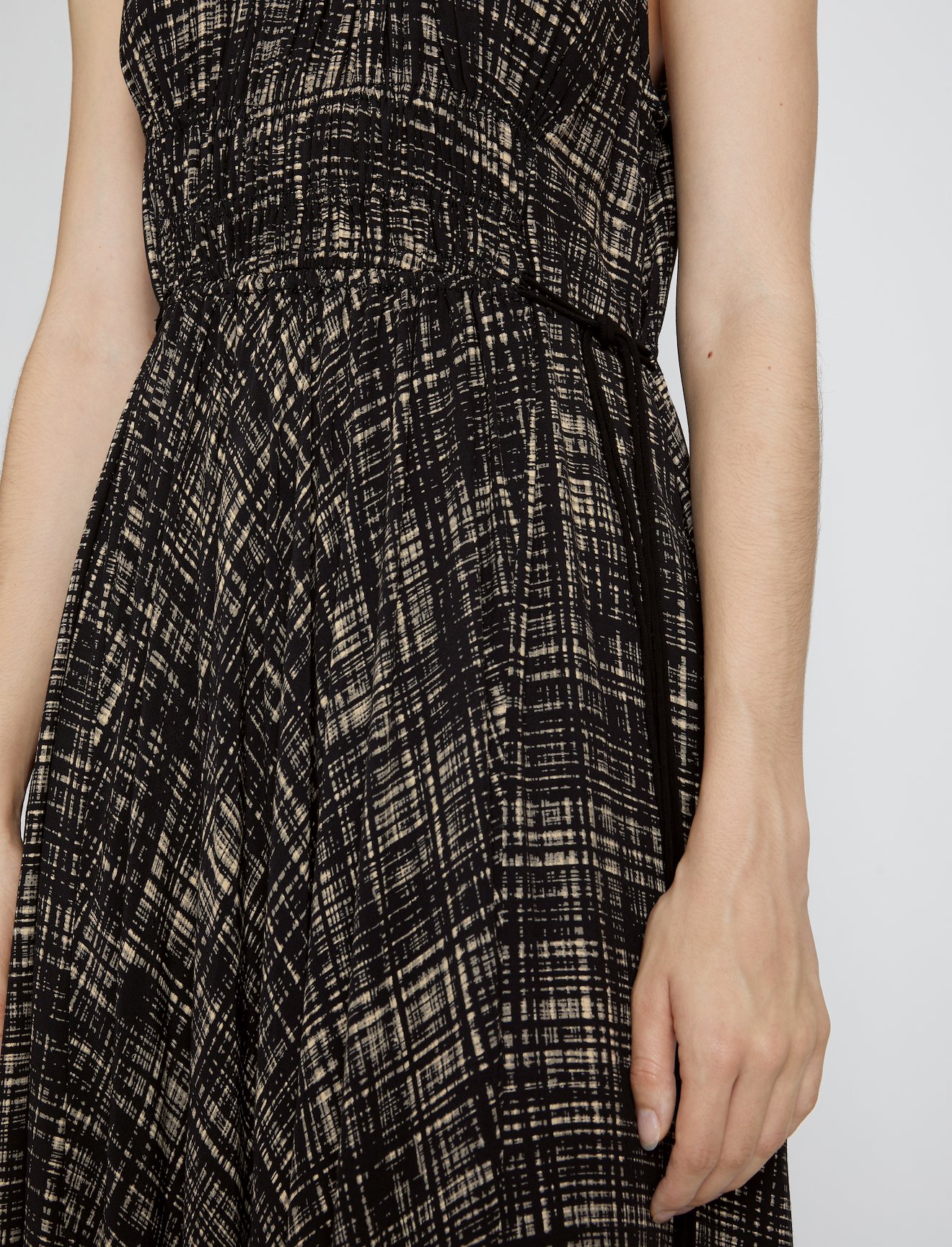 Painted Plaid Gathered Dress #3