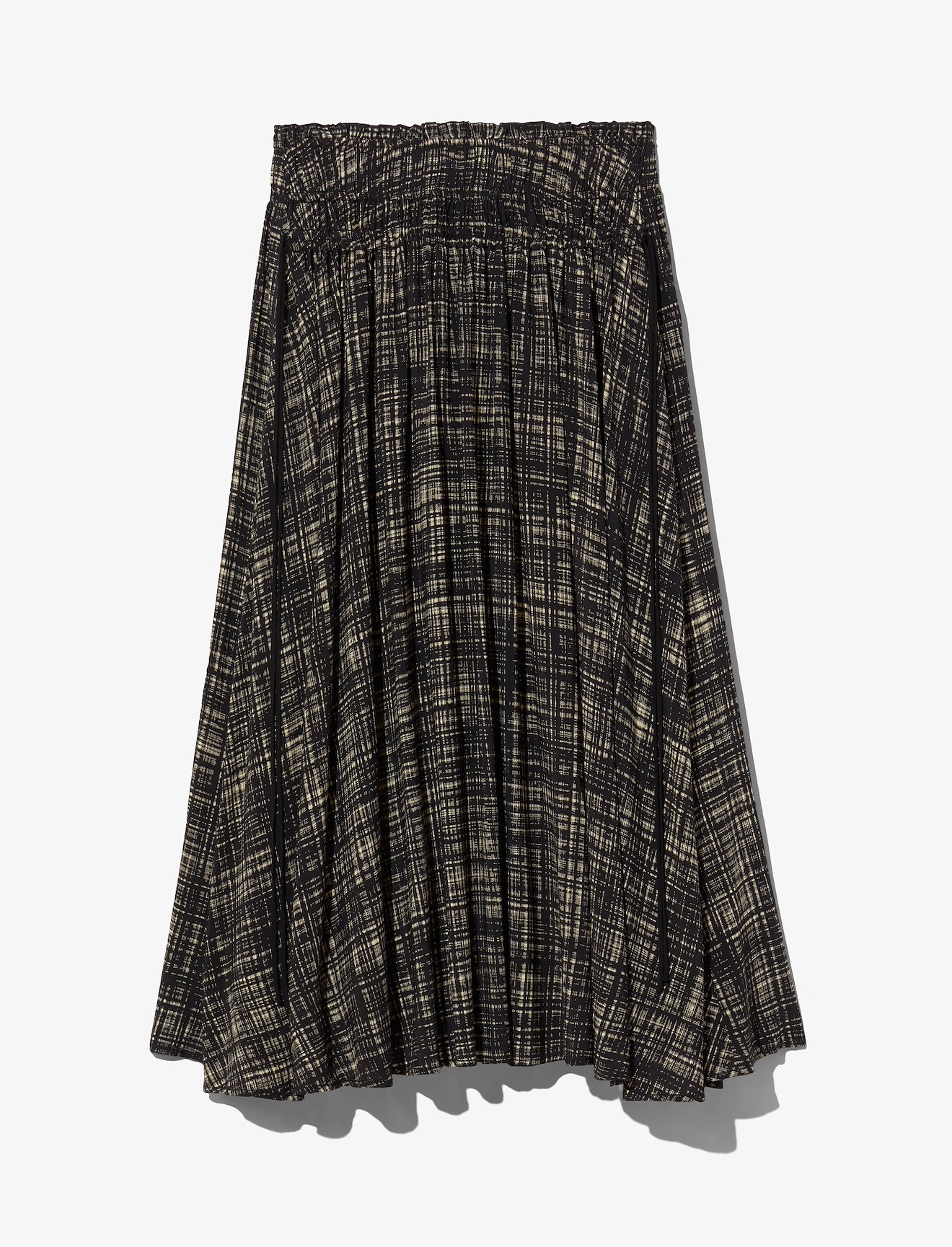 Painted Plaid Gathered Skirt #4