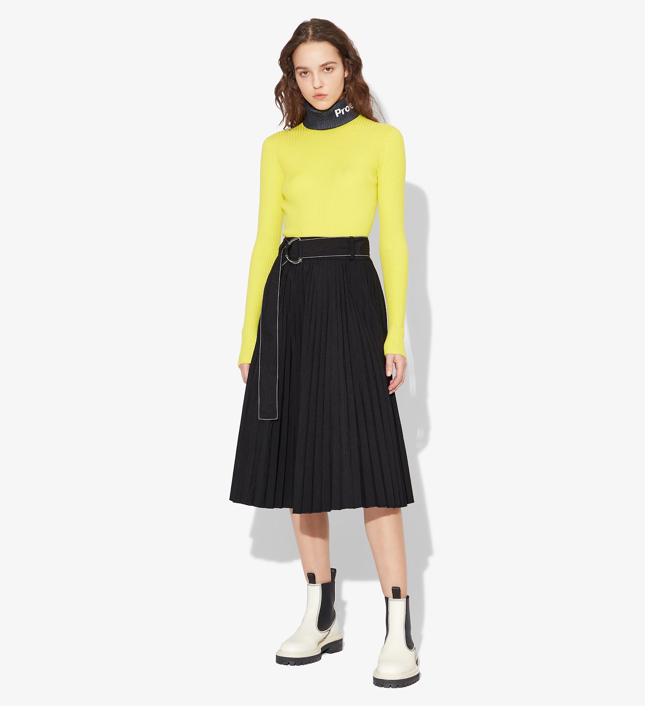 Parachute Pleated Skirt