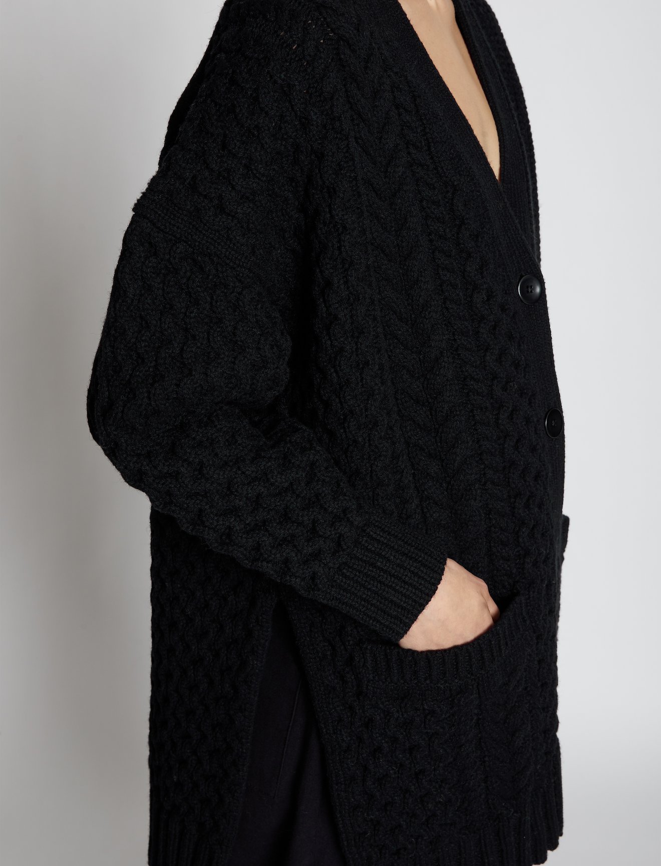 Patchwork Knit Cardigan #4