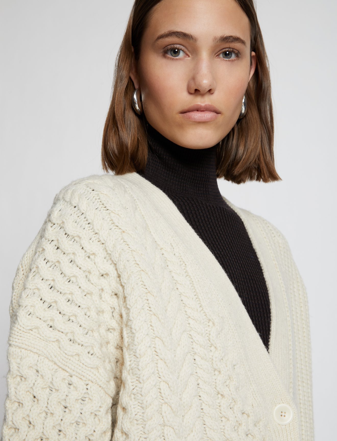 Patchwork Knit Cardigan #4