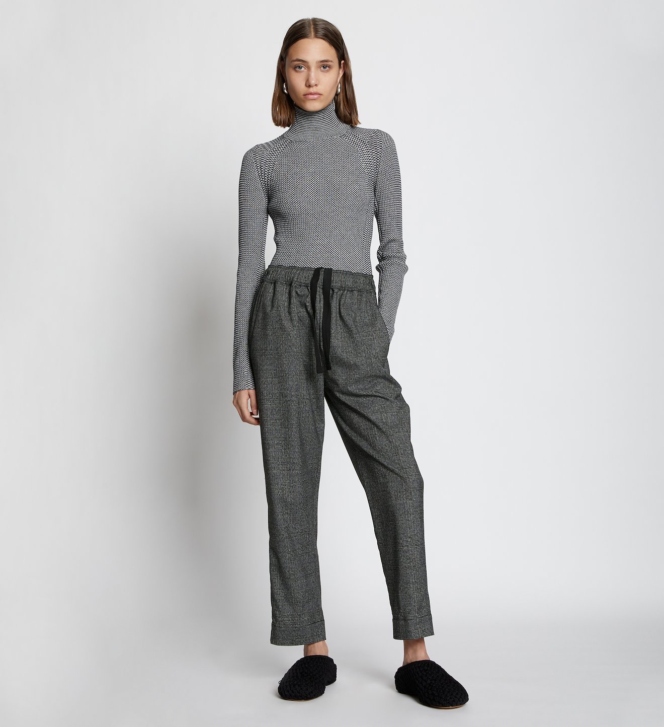 Plaid Suiting Pants