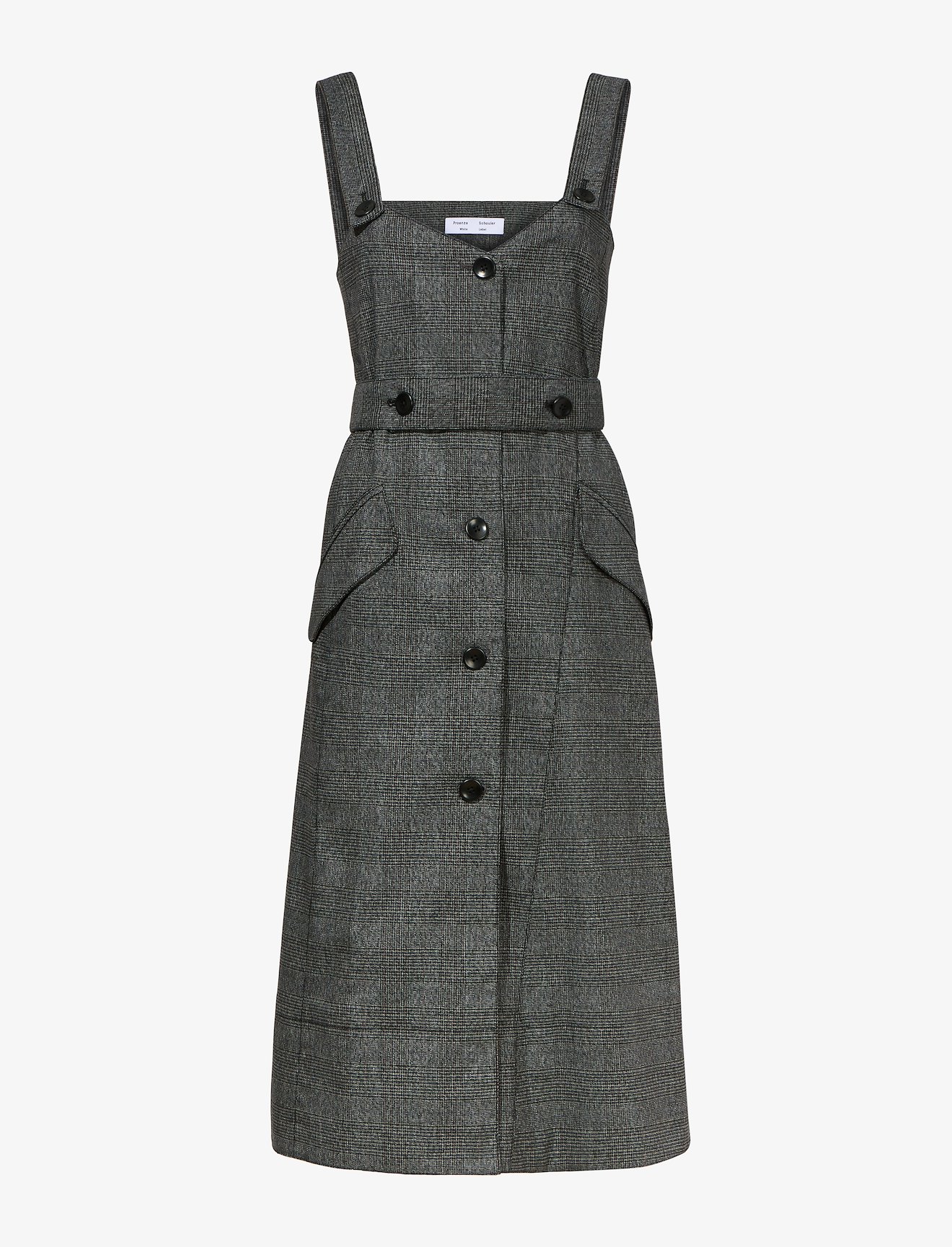 Plaid Suiting Trench Dress #4