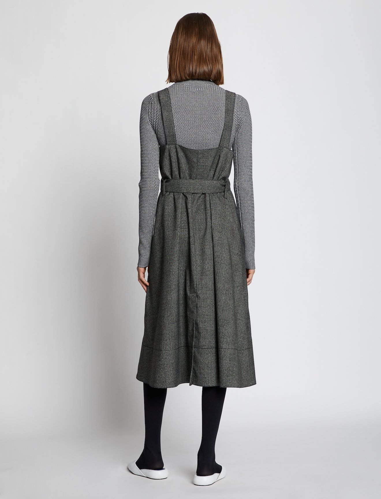 Plaid Suiting Trench Dress #2