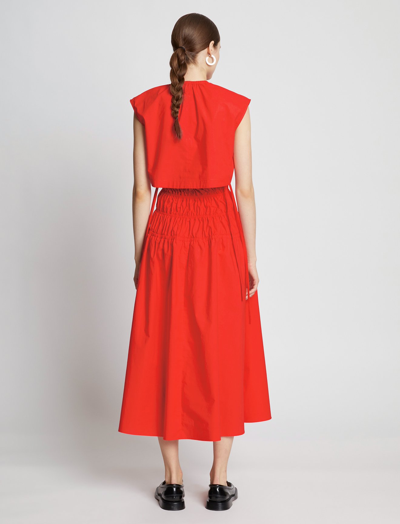 Poplin Drawstring Midi Dress #2
