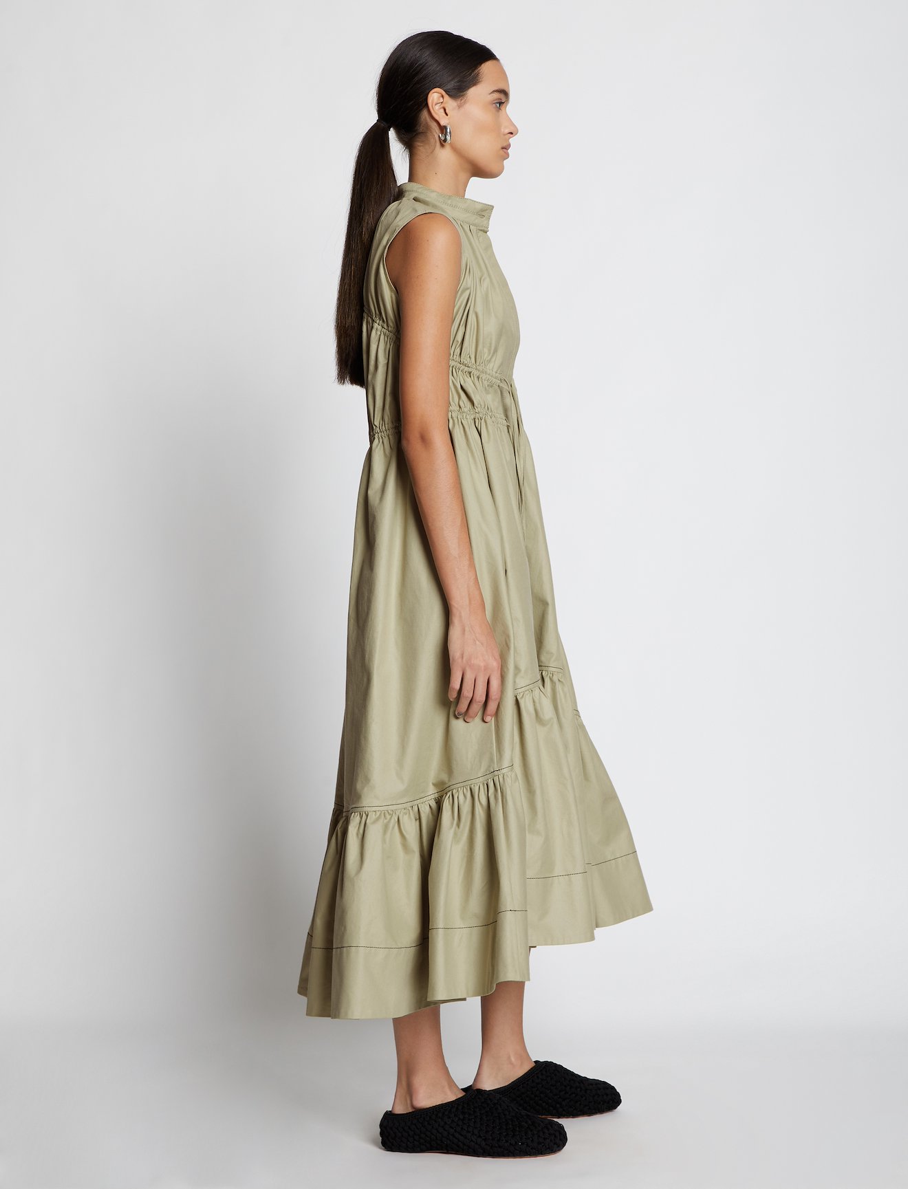 Poplin Sleeveless Dress #1