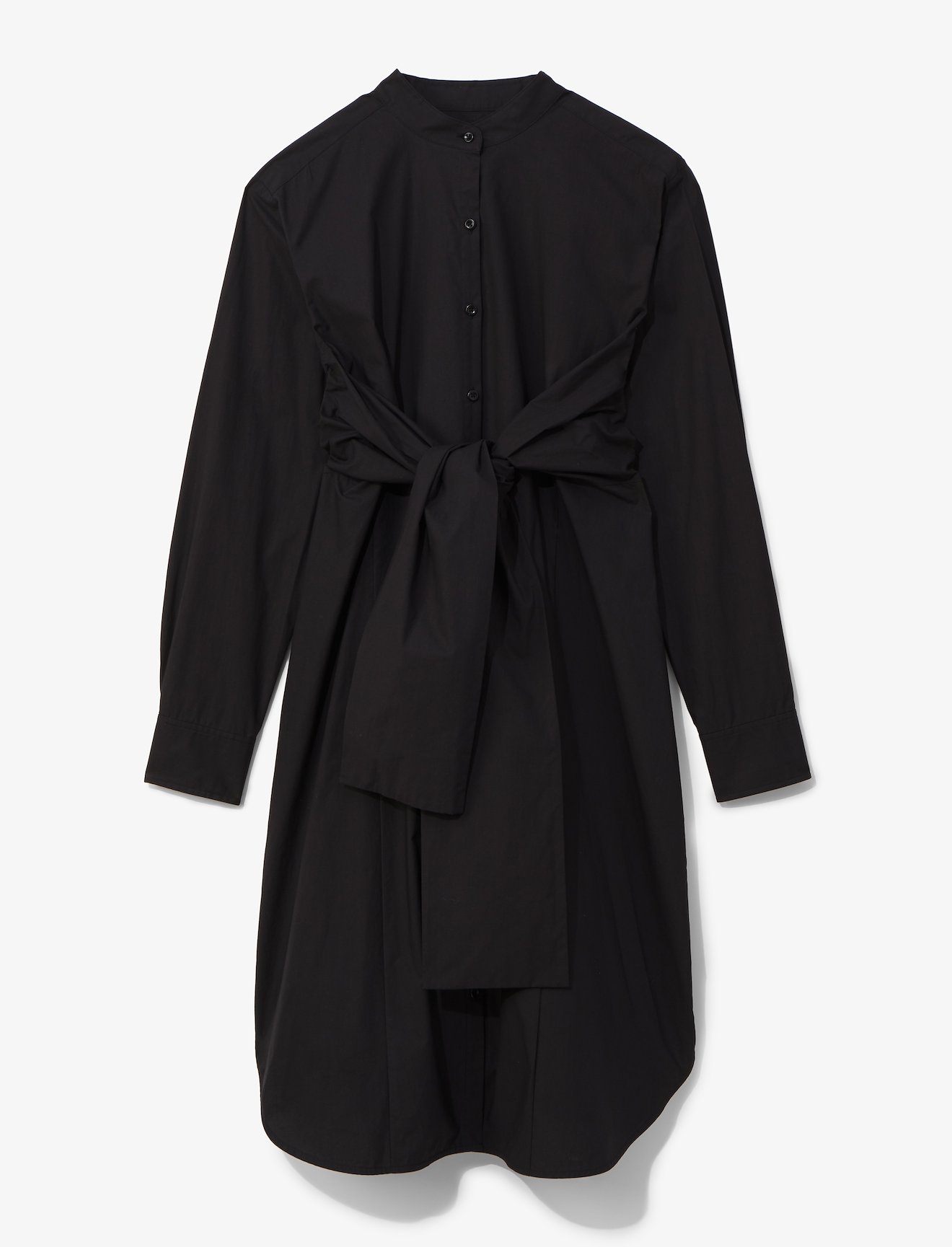 Poplin Tied Shirt Dress #5