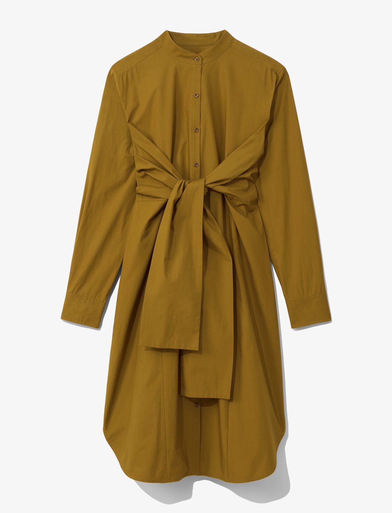 Poplin Tied Shirt Dress #4