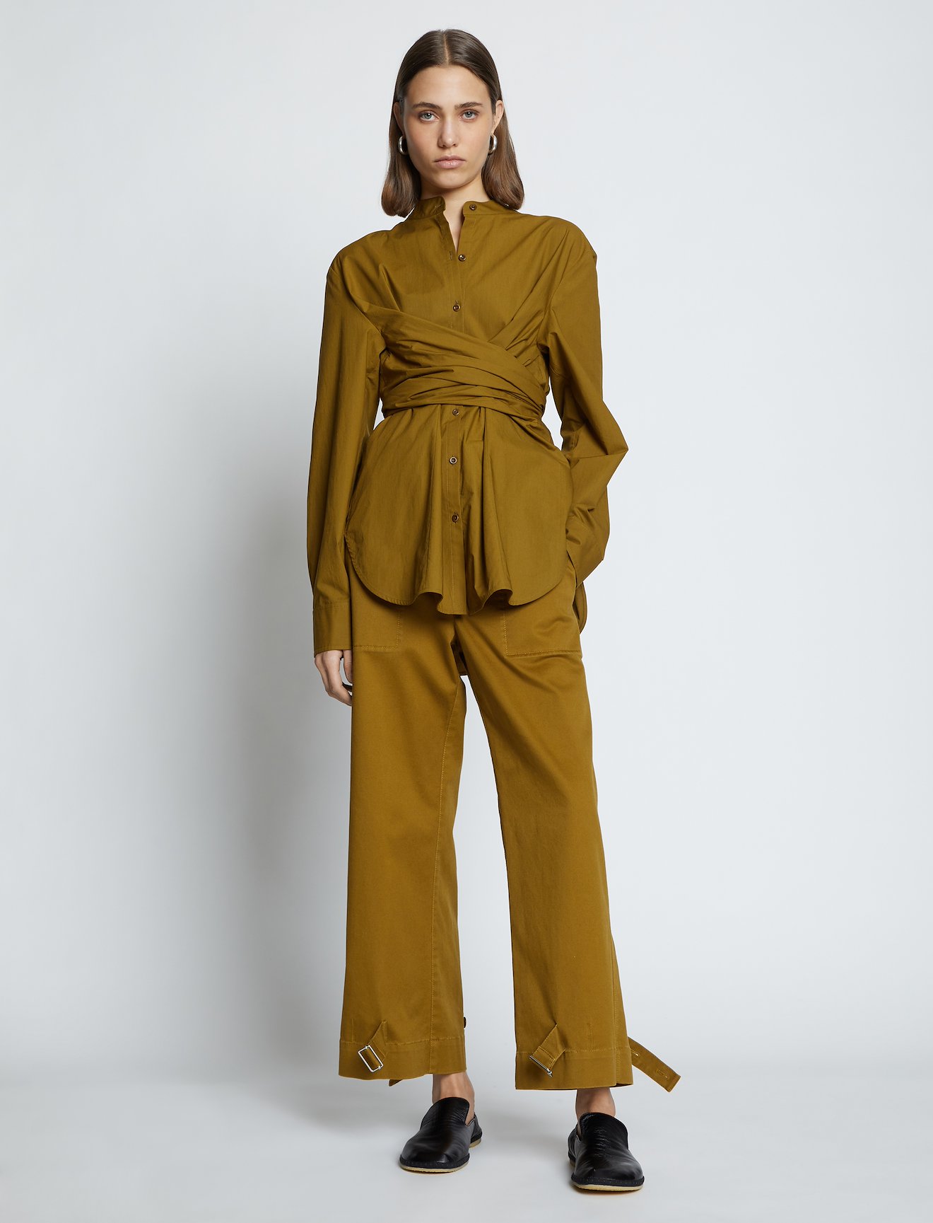Poplin Tied Shirt #1