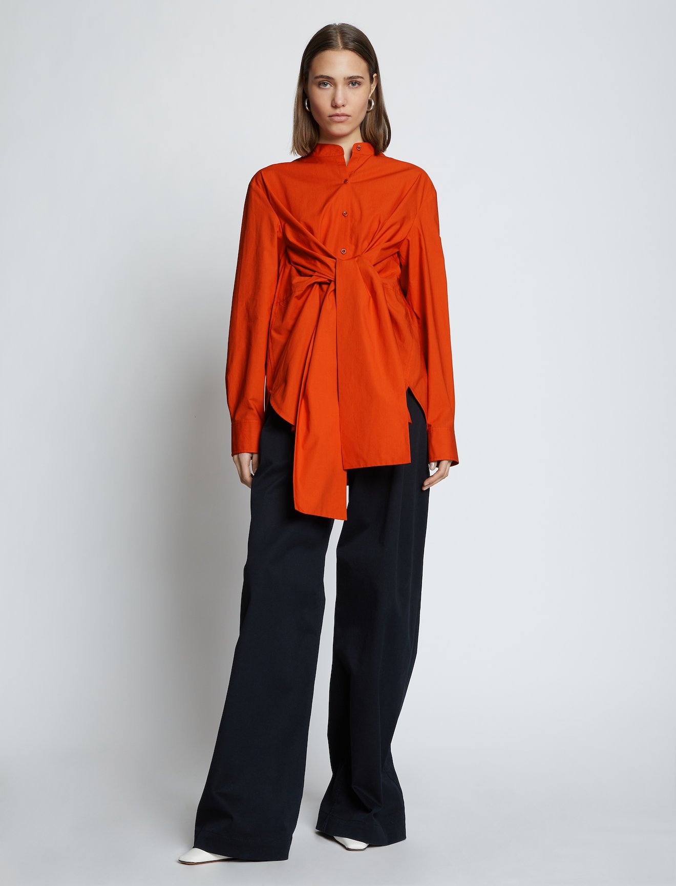 Poplin Tied Shirt #1