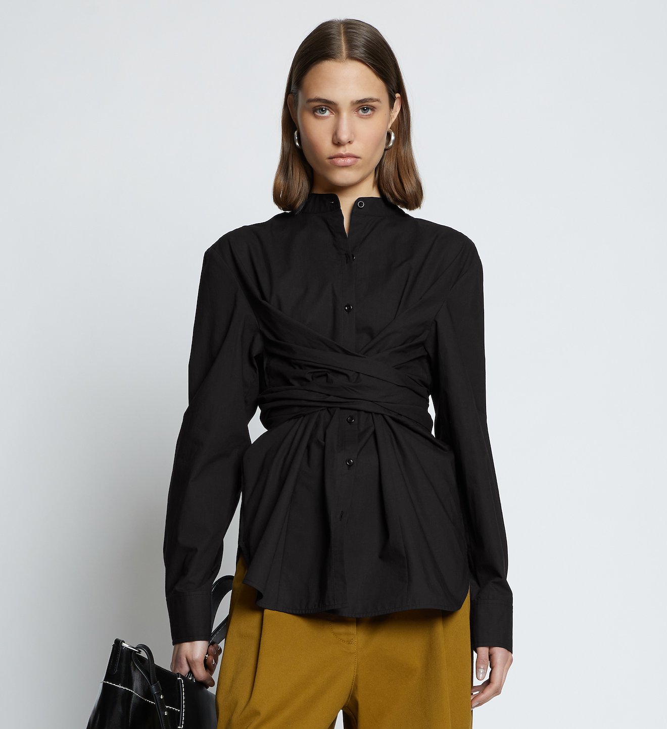 Poplin Tied Shirt