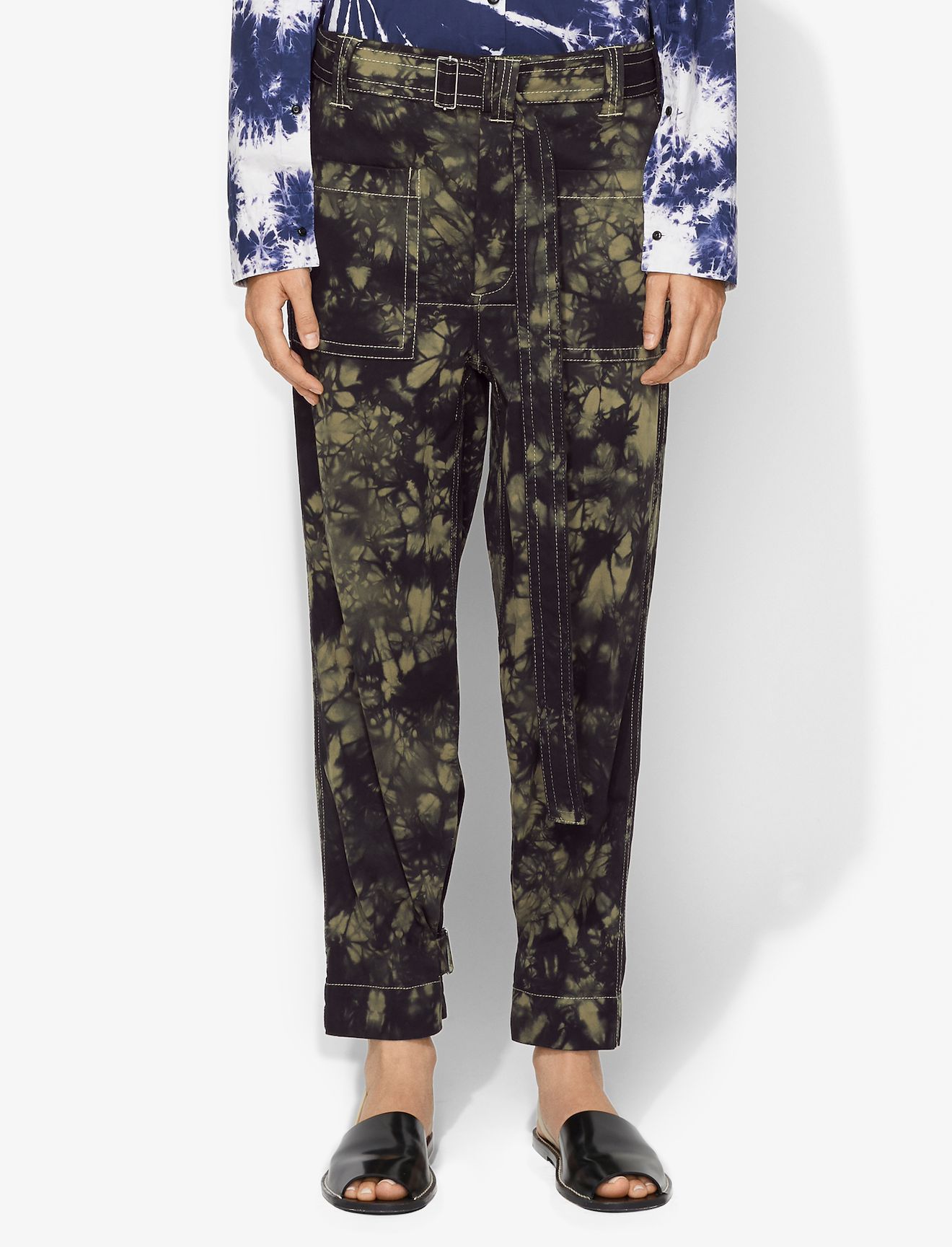 bleach dye cargo pants