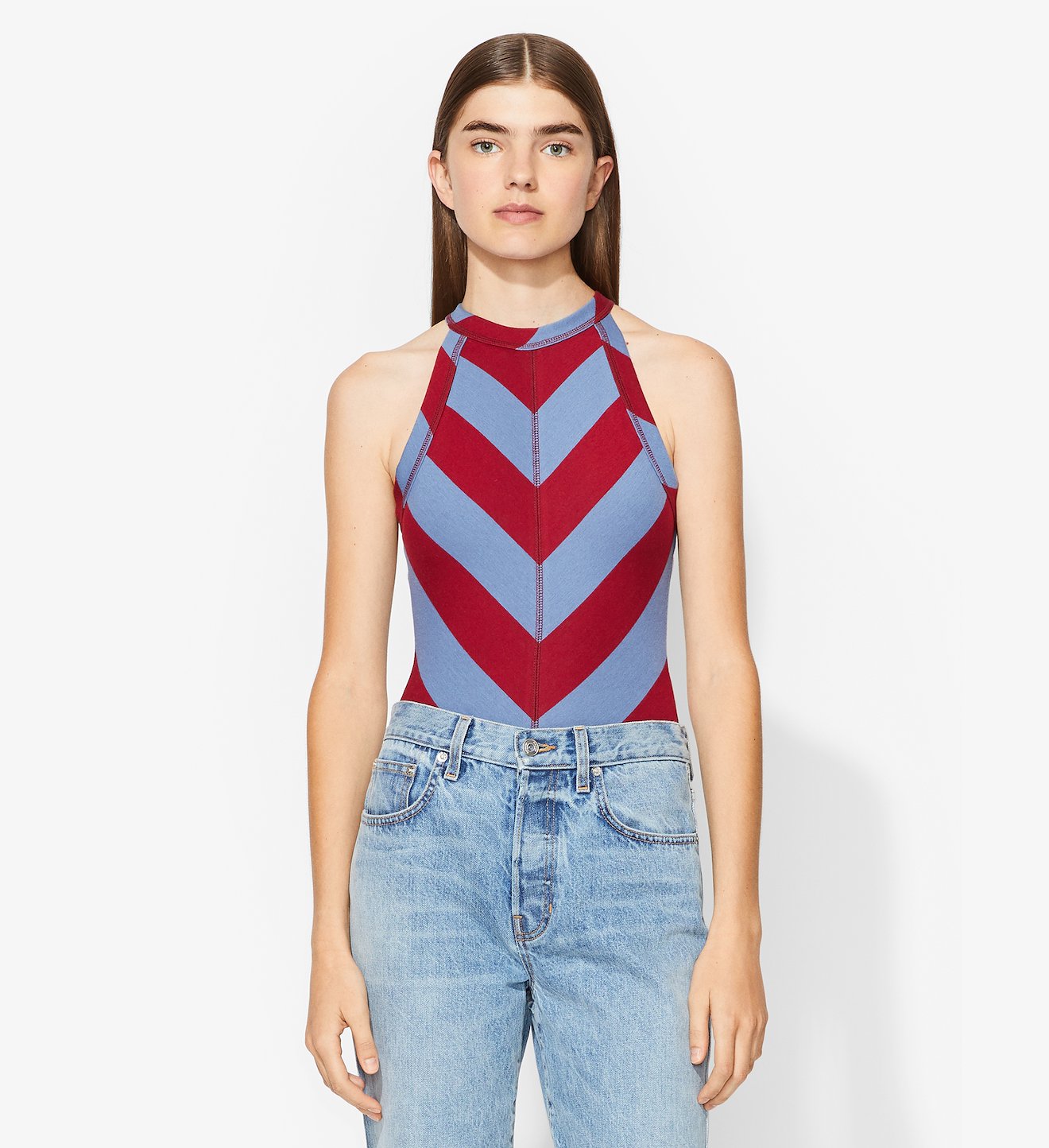 PSWL Diagonal Stripe Bodysuit