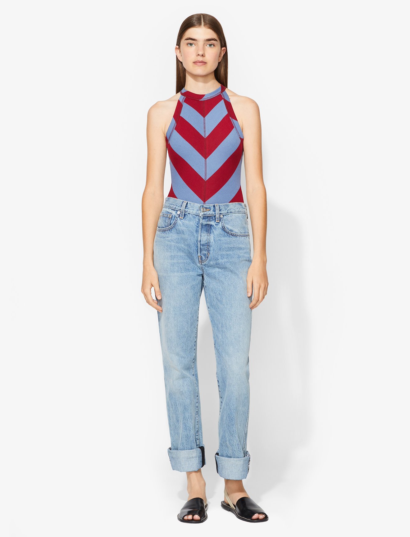 PSWL Diagonal Stripe Bodysuit #1