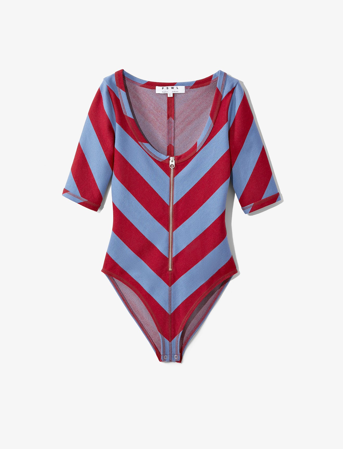 PSWL Diagonal Stripe Scoop Bodysuit #5