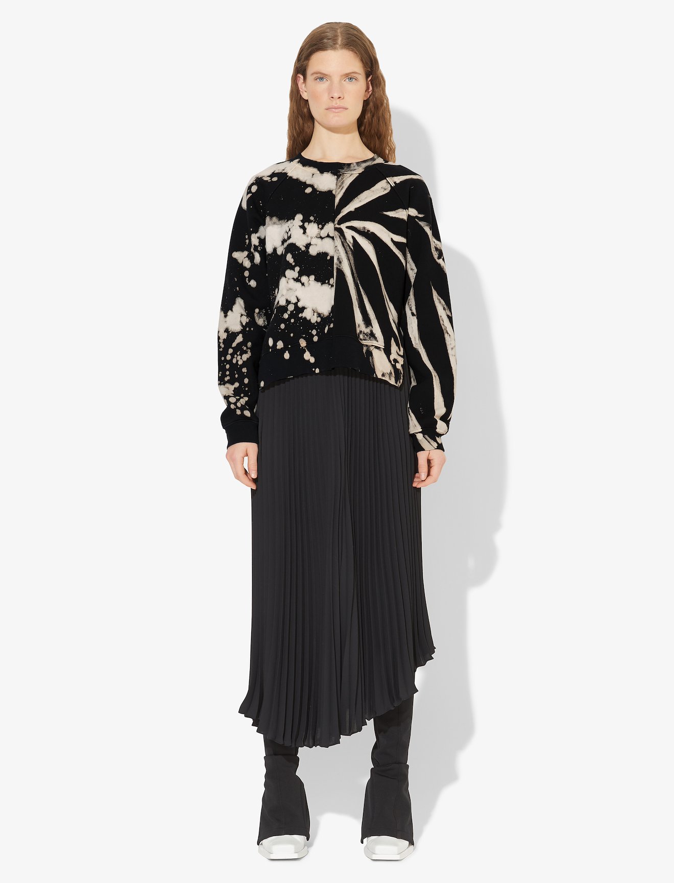 PSWL split splatter-print sweatshirt #1