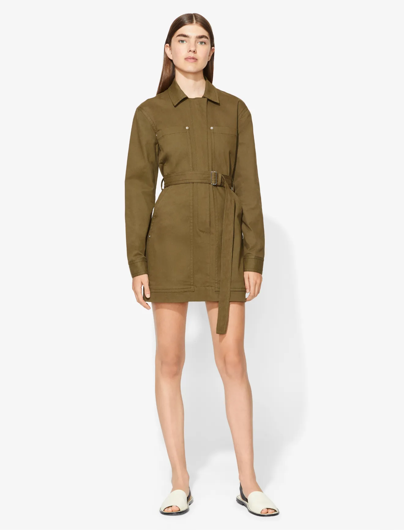utility belted dress