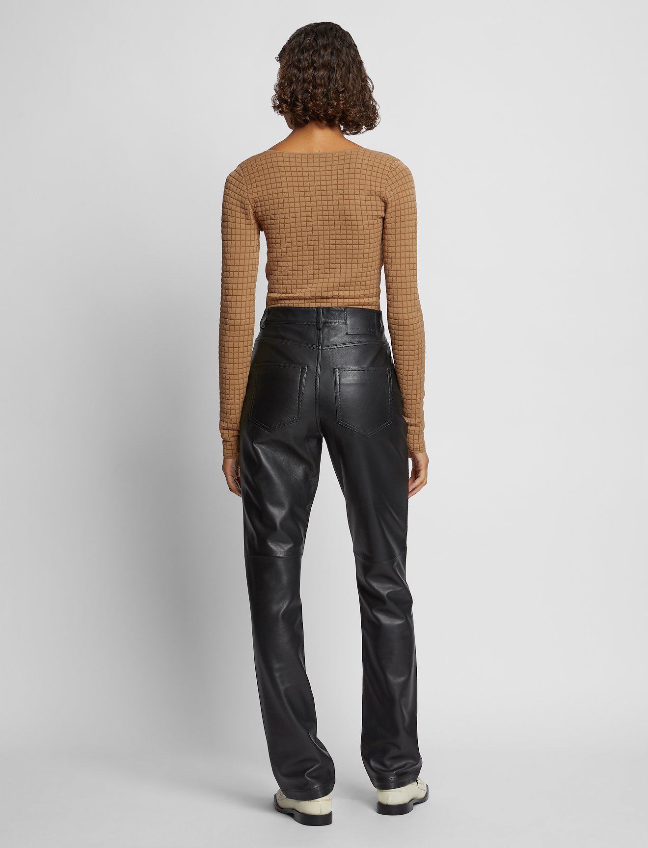 Quilted Knit Square Neck Top #3