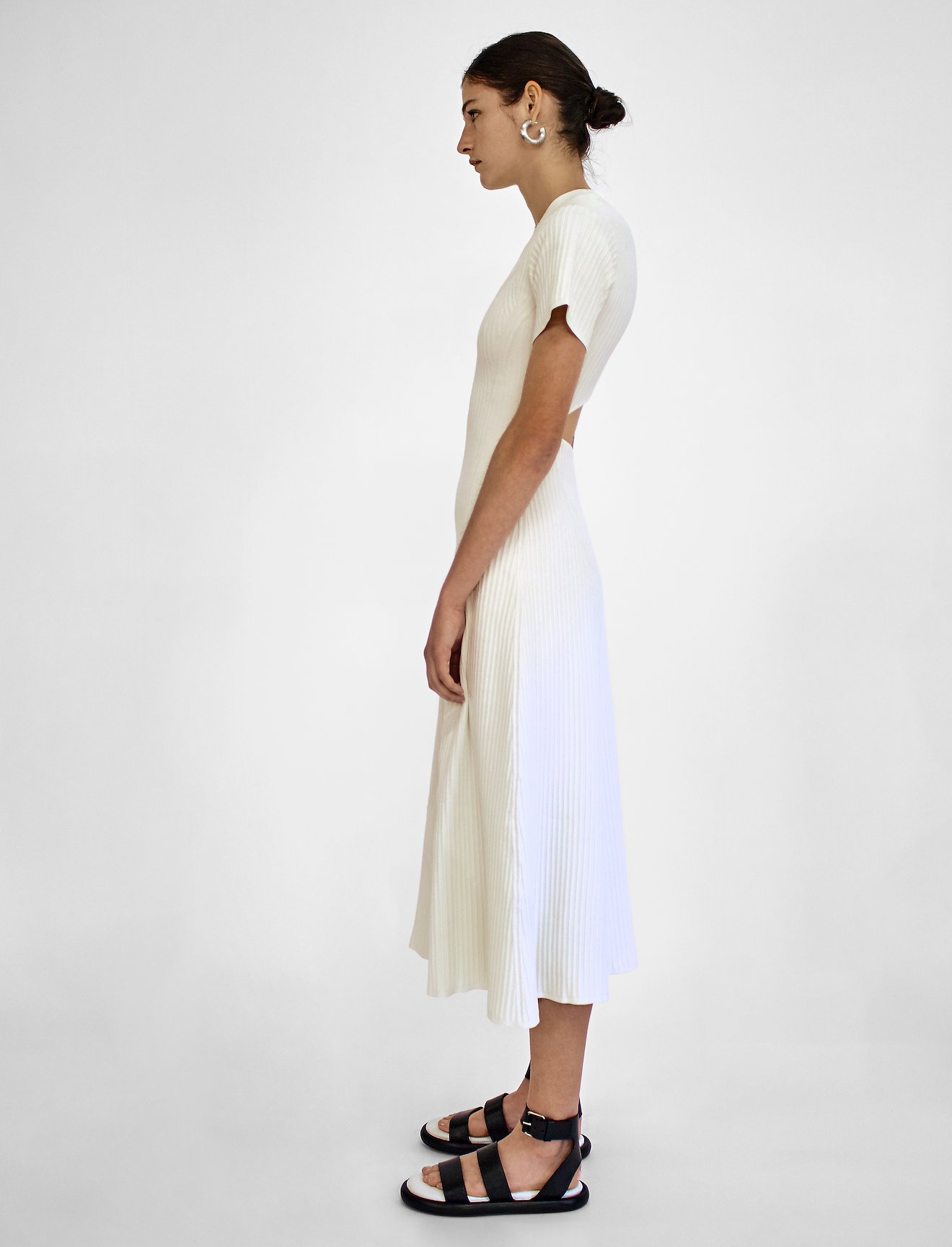 Rib Detail Cut Out Dress #1