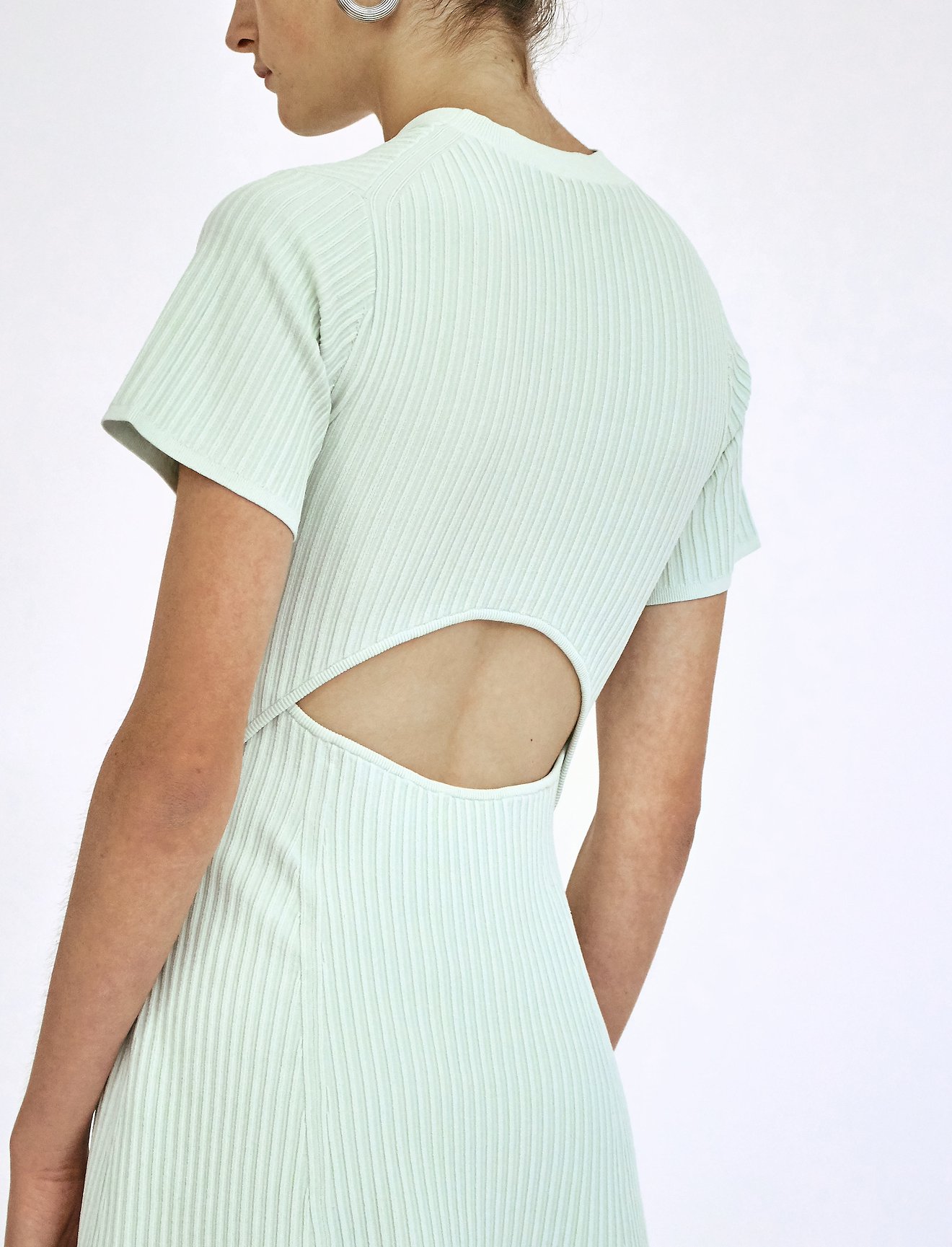 Rib Detail Cut Out Dress #3