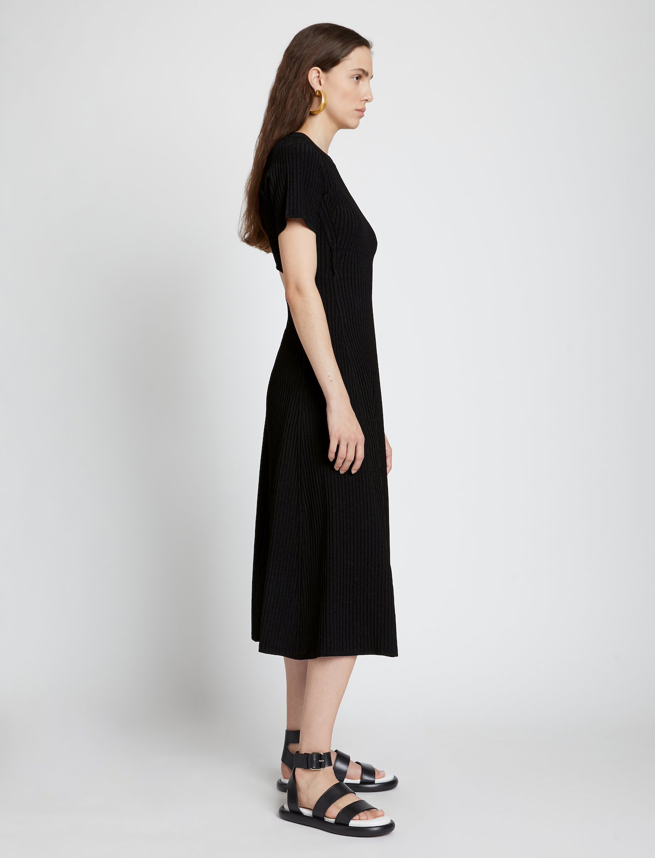 Rib Detail Cut Out Dress #1