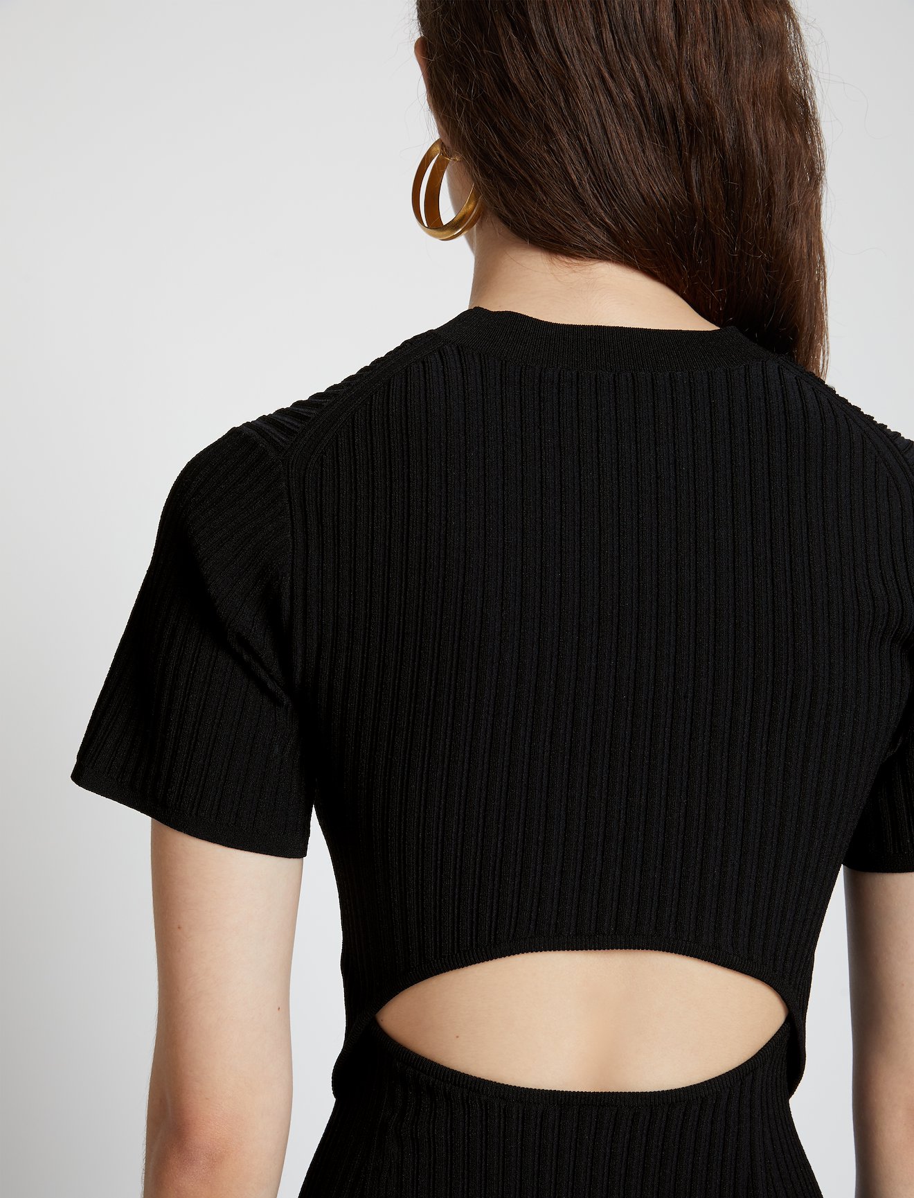 Rib Detail Cut Out Dress #3