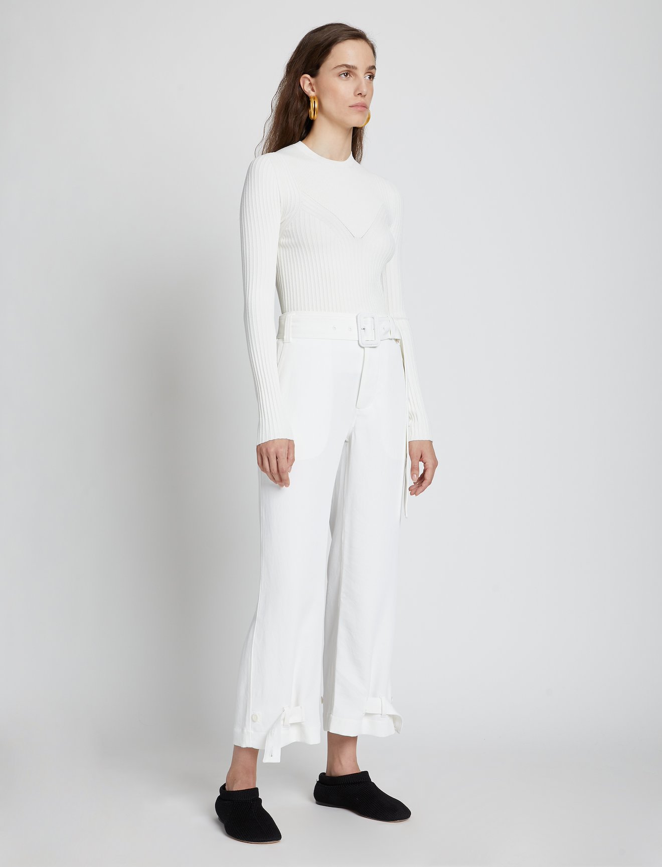 Rib Detail Knit Top #2