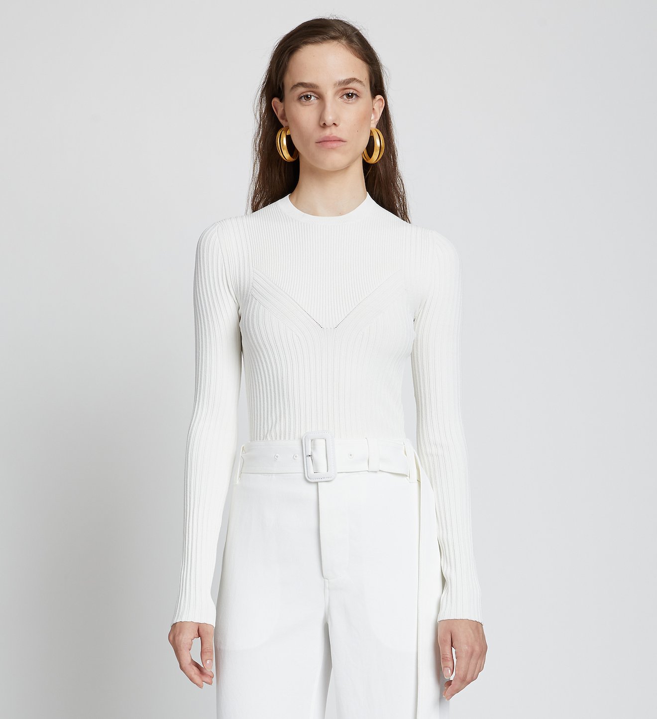 Rib Detail Knit Top