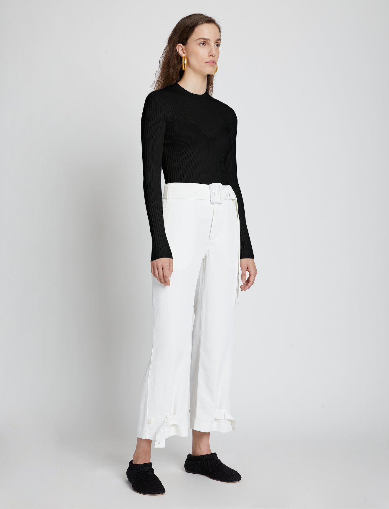 Rib Detail Knit Top #2