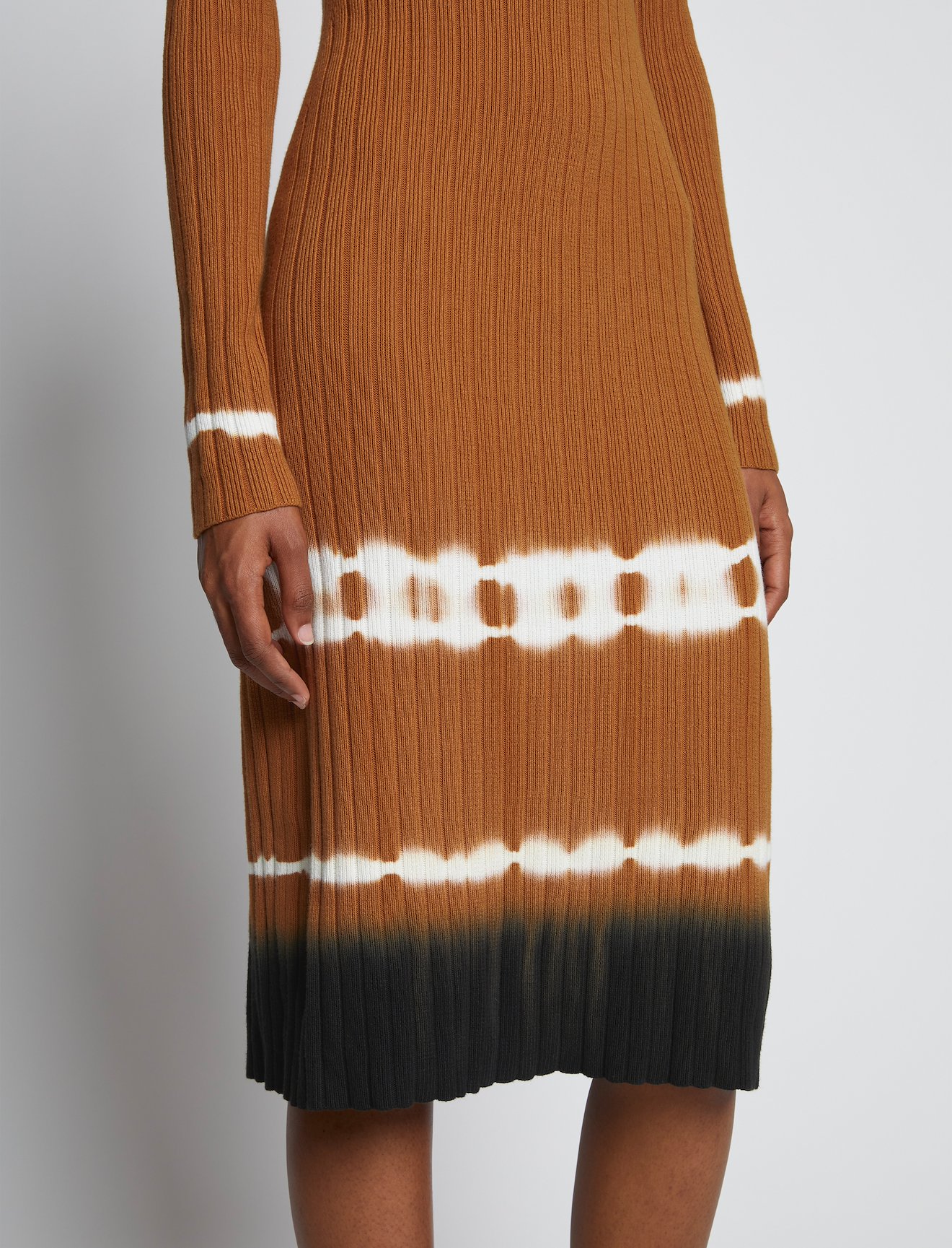 Rib Knit Dip Dye Dress #3