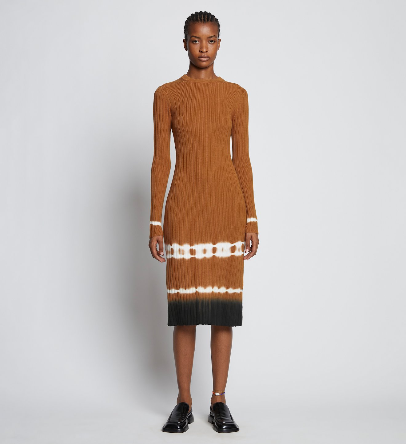 Rib Knit Dip Dye Dress