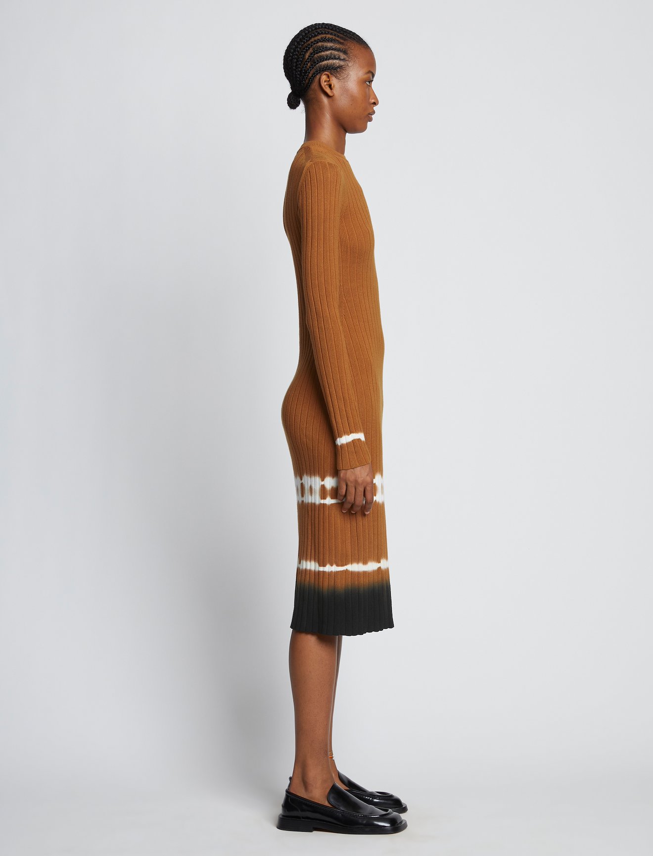 Rib Knit Dip Dye Dress #1