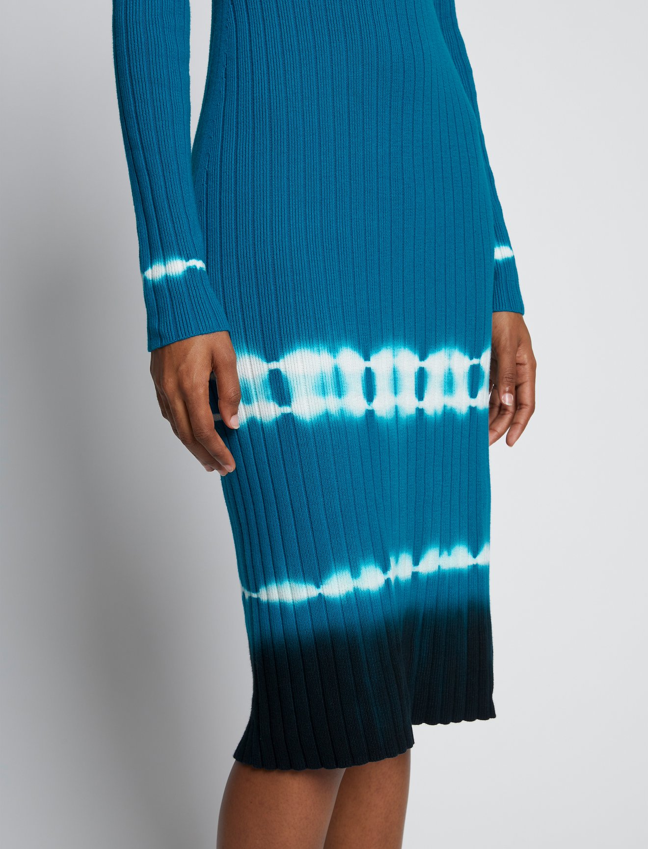 Rib Knit Dip Dye Dress #3