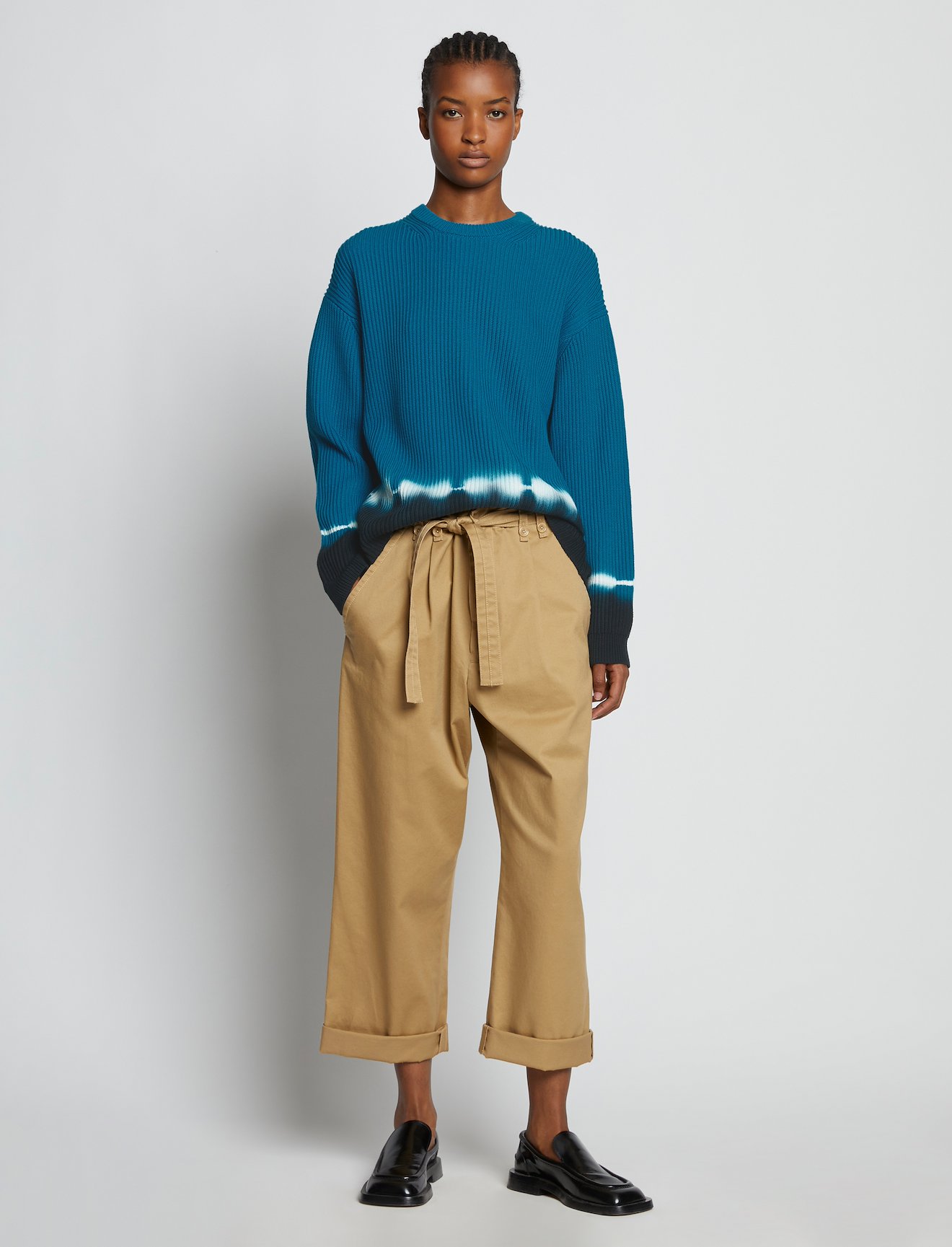 Rib Knit Dip Dye Sweater #1