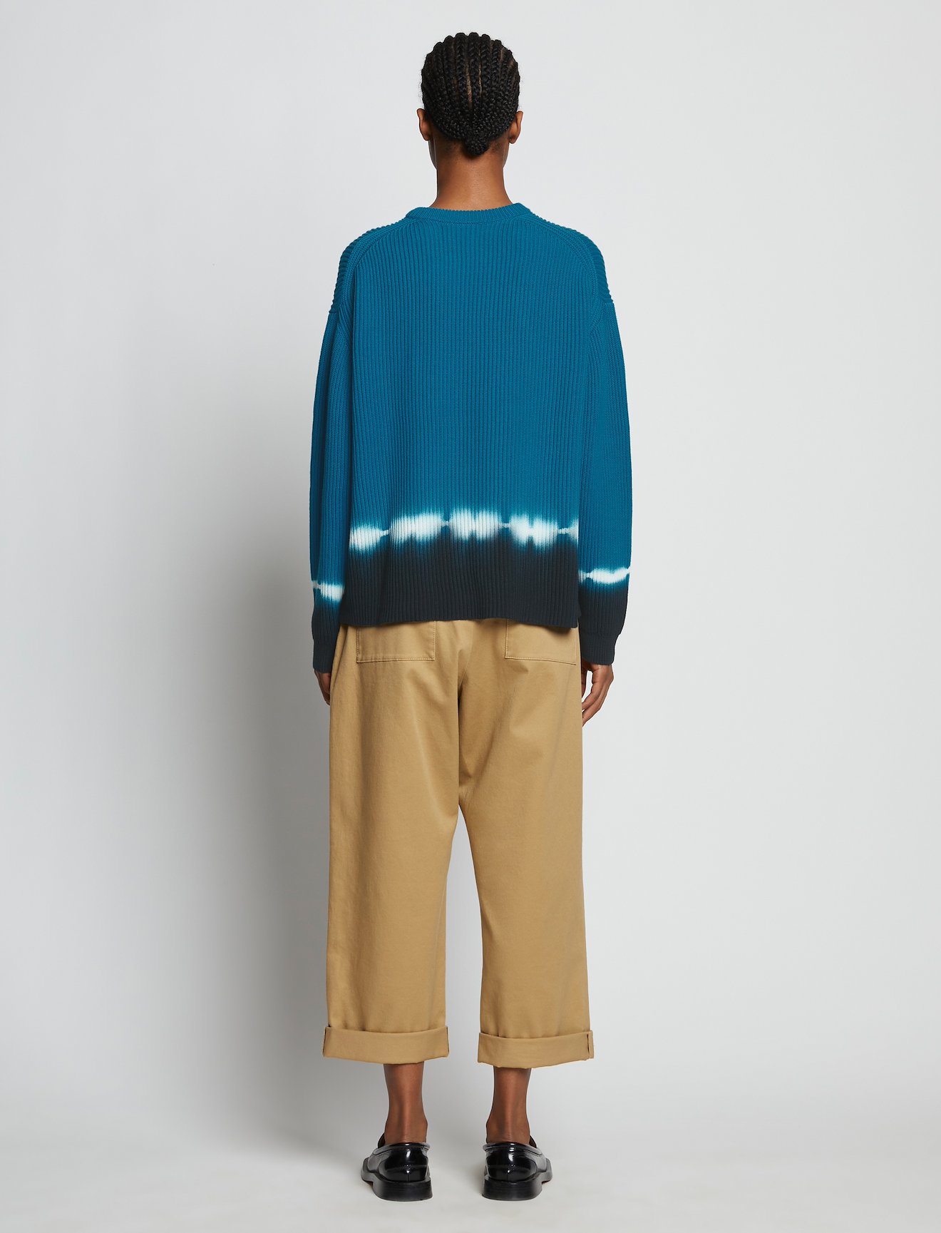 Rib Knit Dip Dye Sweater #3