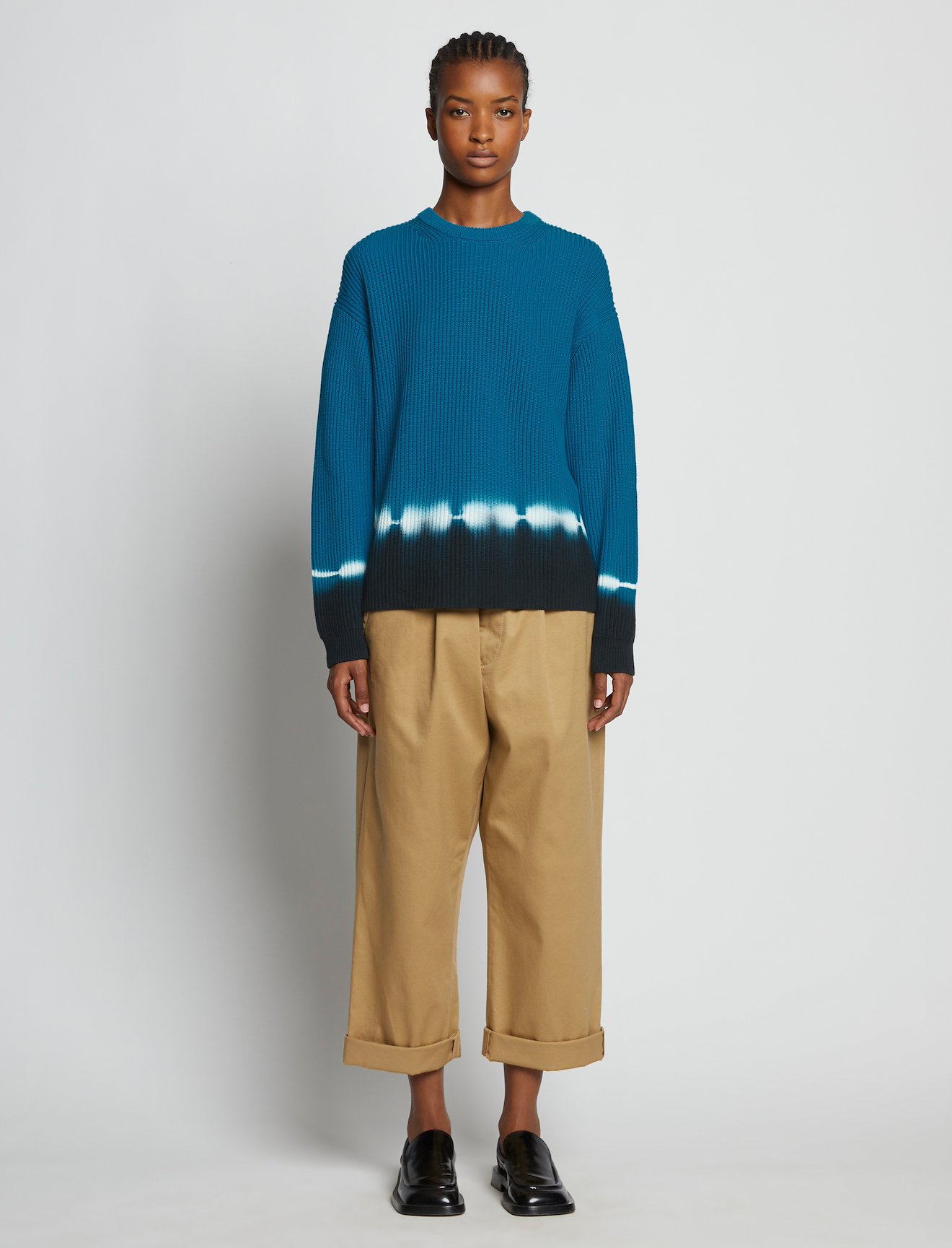 Rib Knit Dip Dye Sweater #6