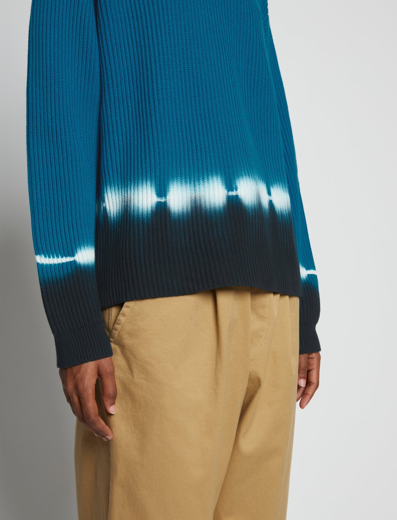 Rib Knit Dip Dye Sweater #4