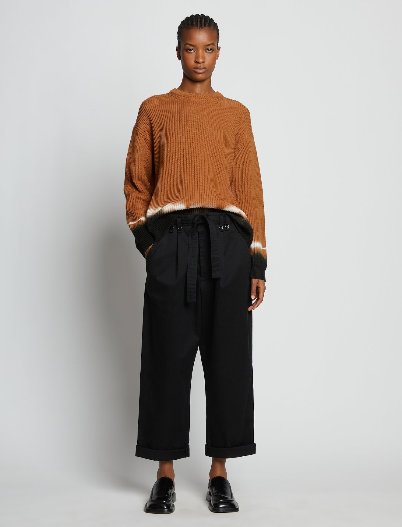 Rib Knit Dip Dye Sweater #1