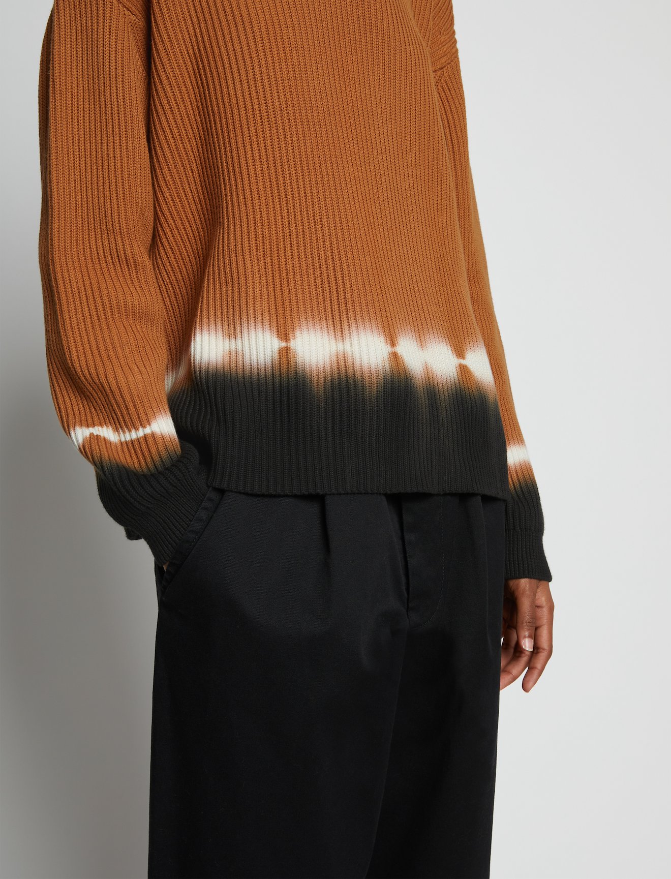 Rib Knit Dip Dye Sweater #4