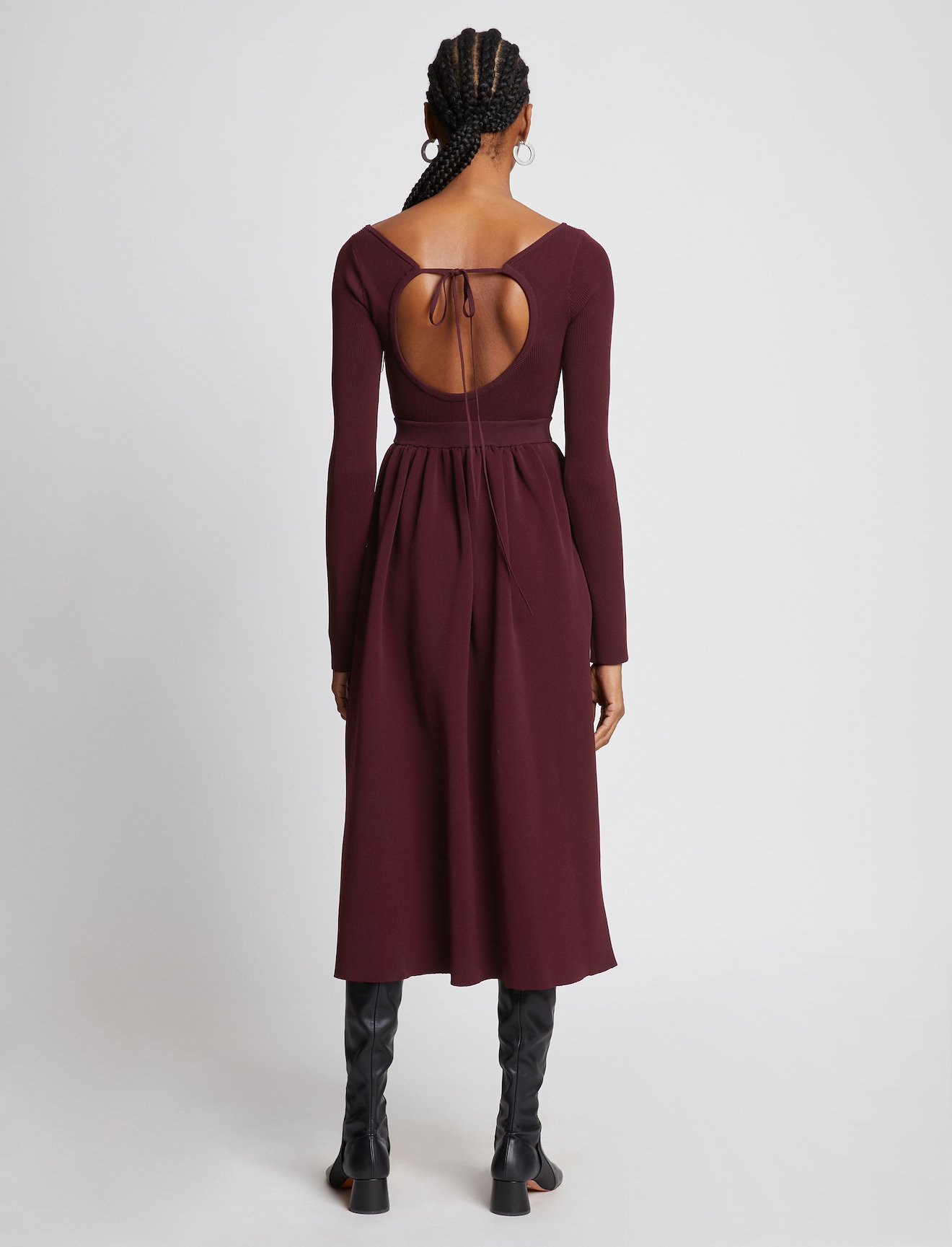 Rib Knit Long Sleeve Dress #2