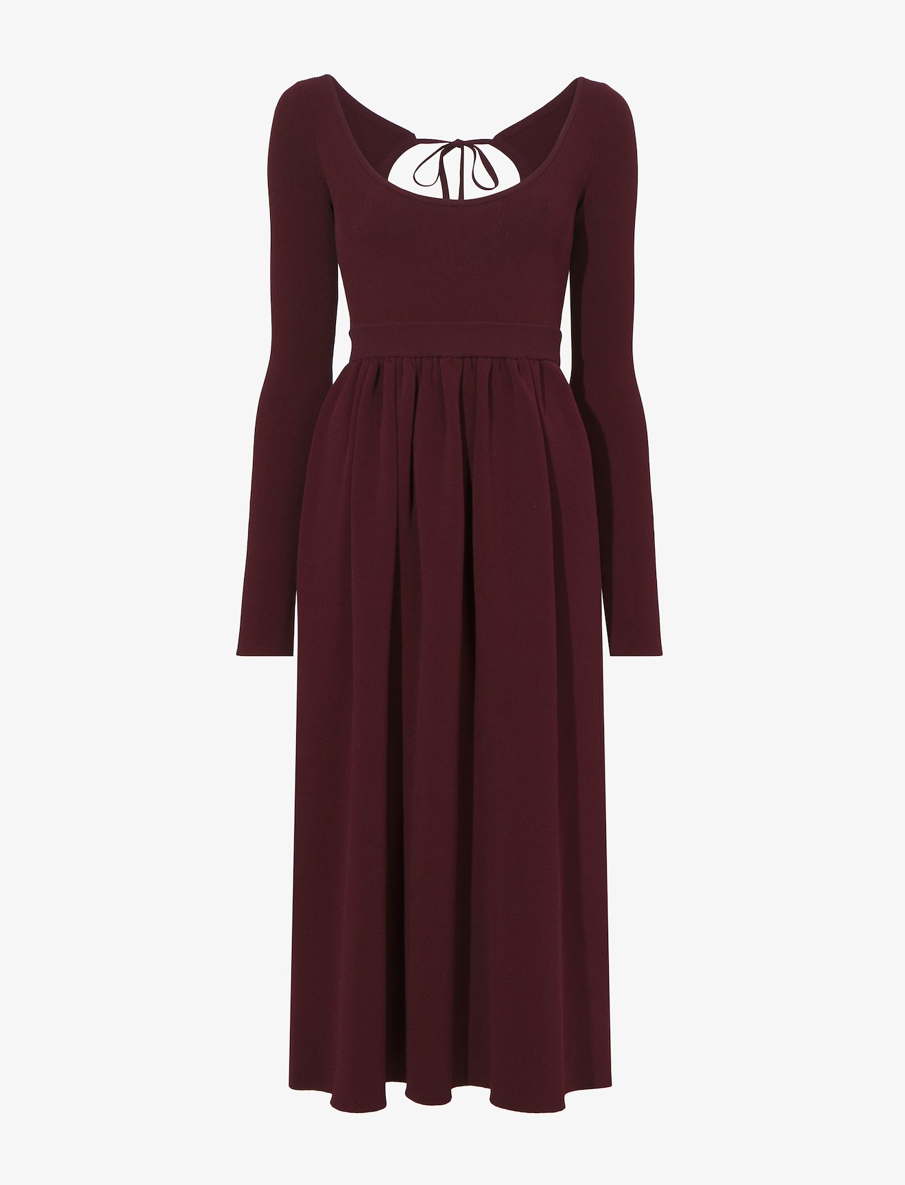 Rib Knit Long Sleeve Dress #4